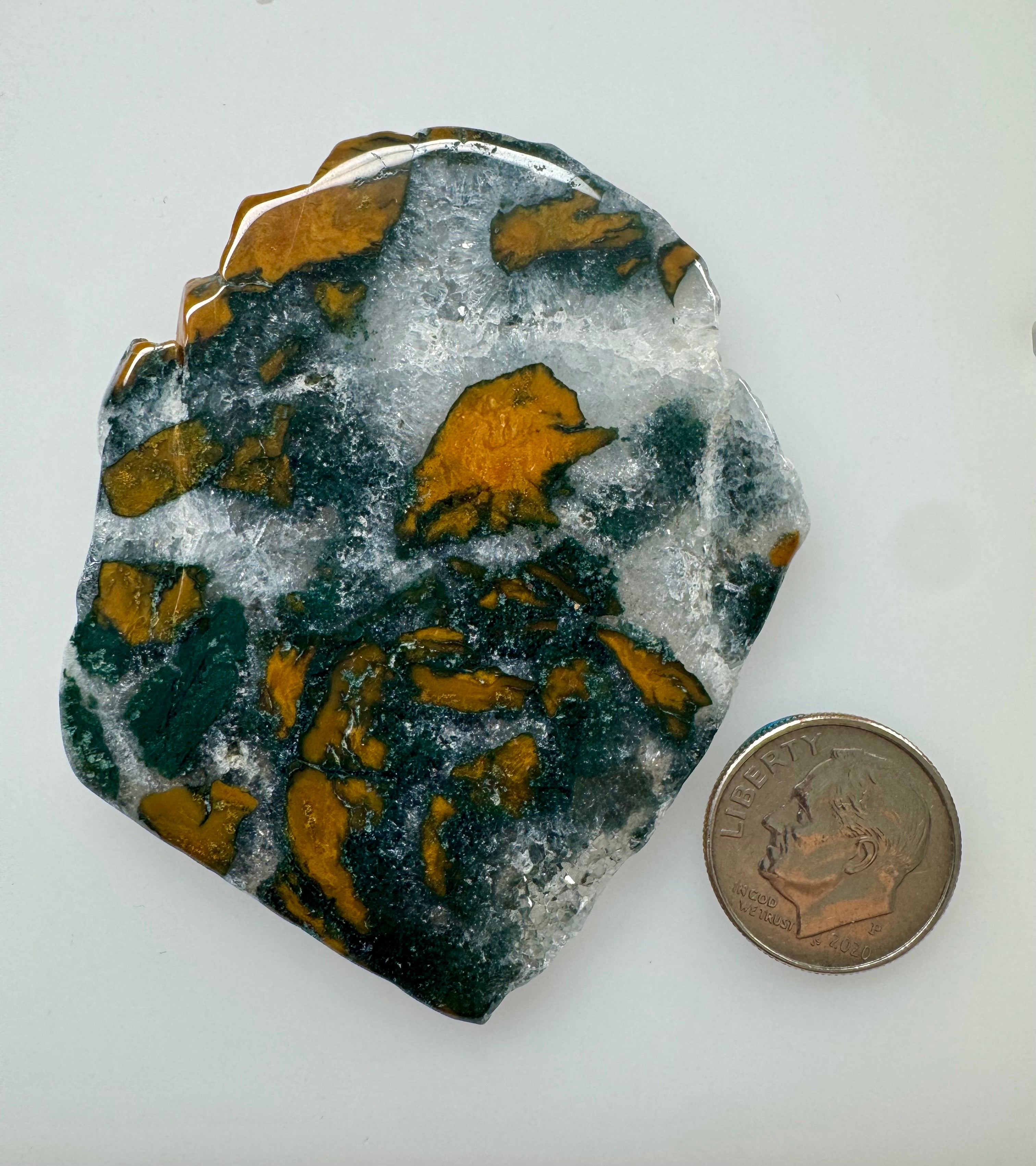Brecciated Jasper Slab; 128.105cts