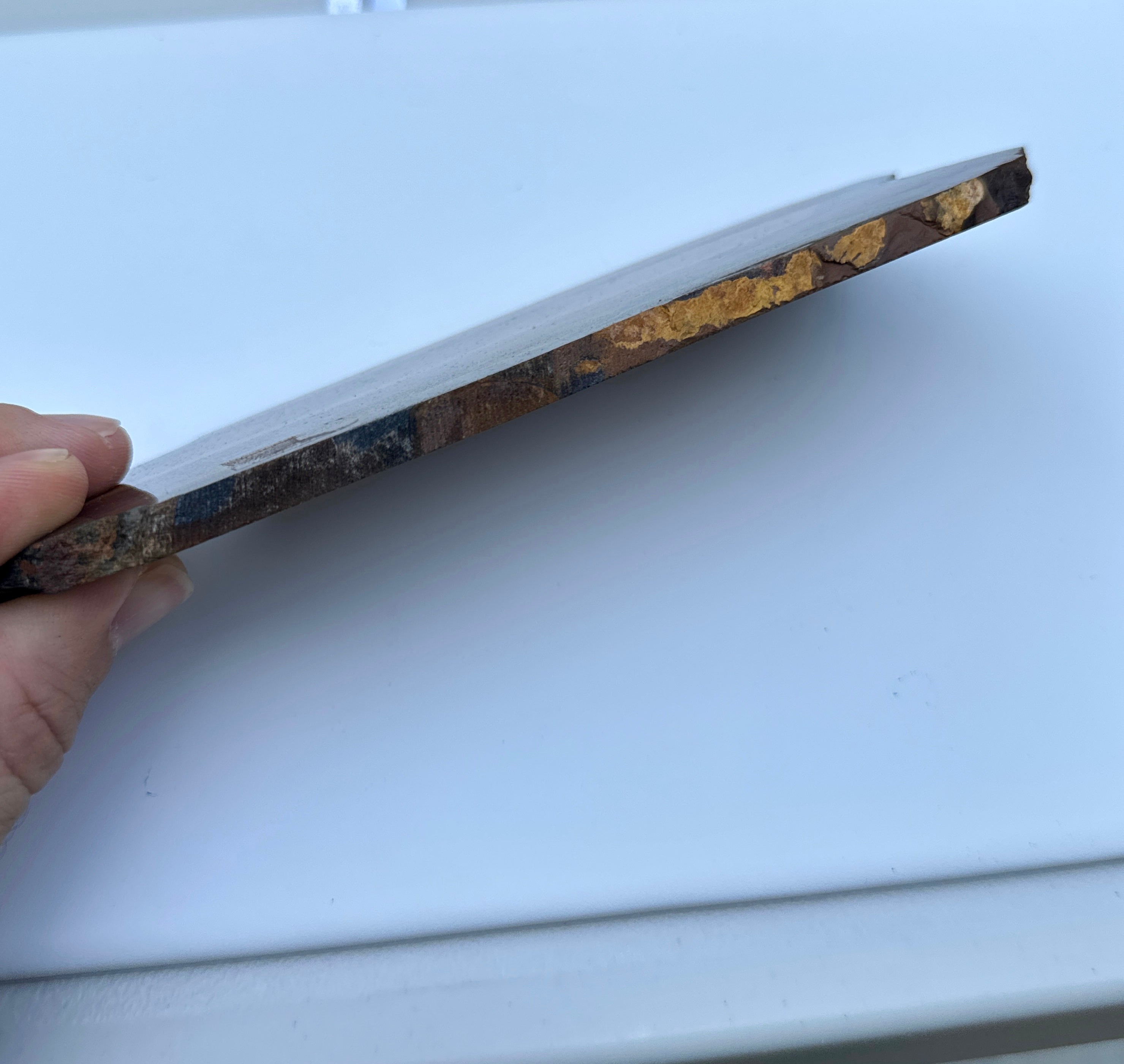 Polished Tiger Eye Slab from South Africa; 187.50 grams