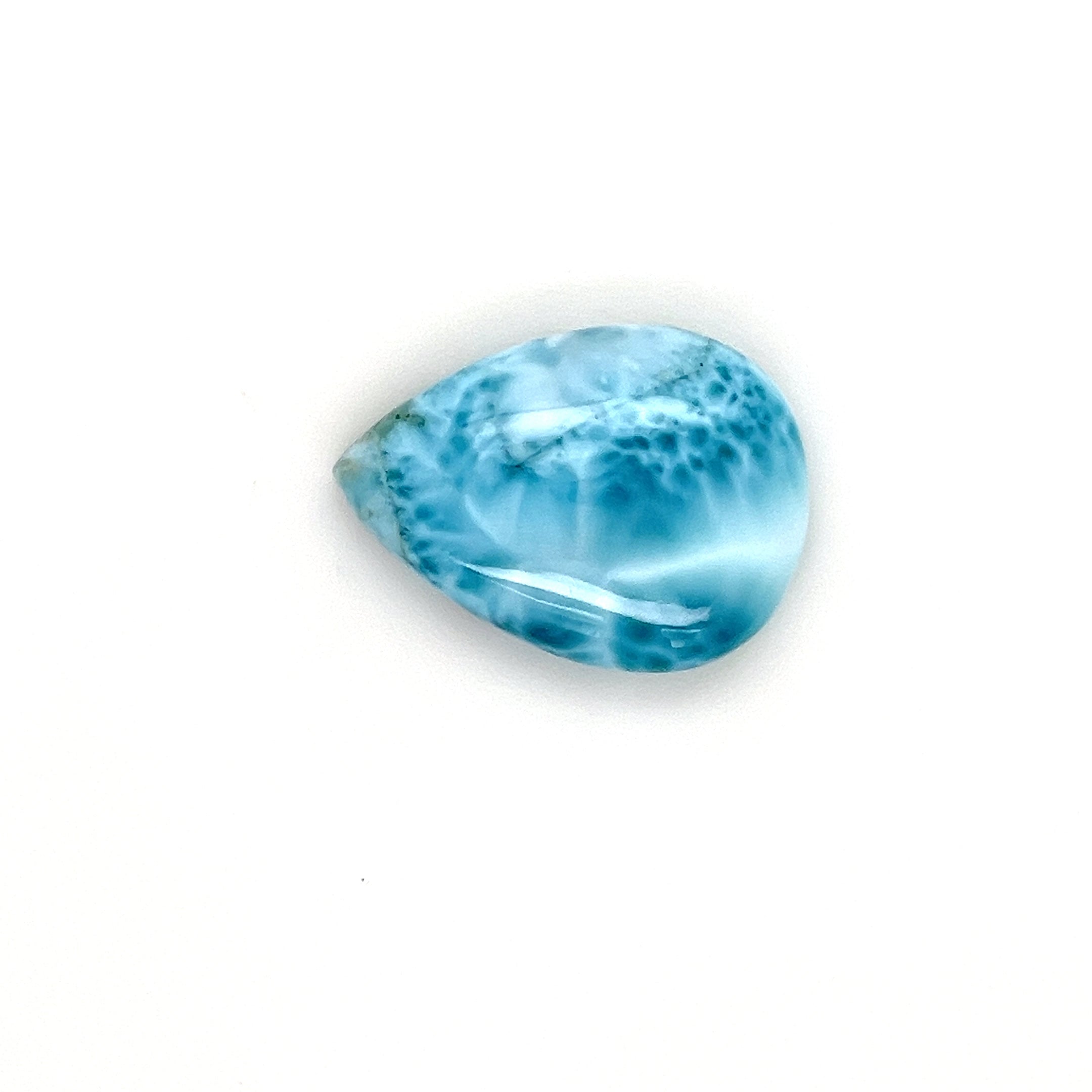 Larimar Gemstone; Natural Untreated Dominican Republic Larimar, 24.665cts - Mark Oliver Gems