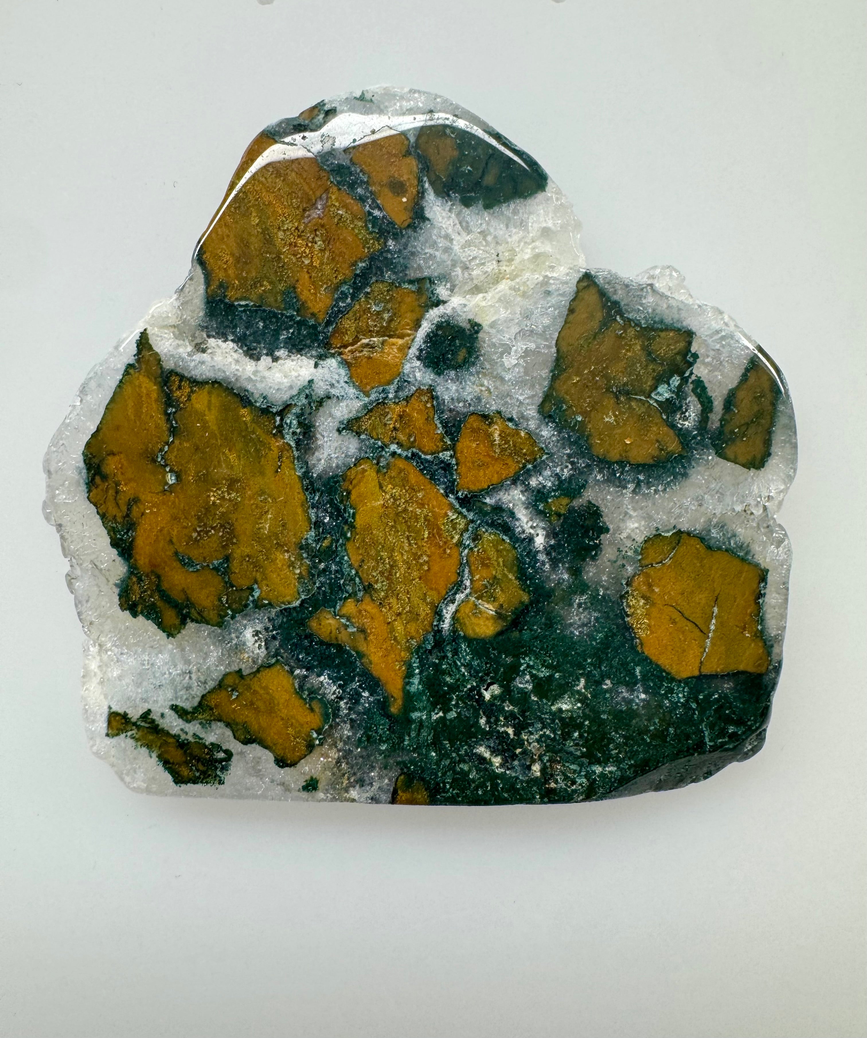 Brecciated Jasper Slab; 143.035cts