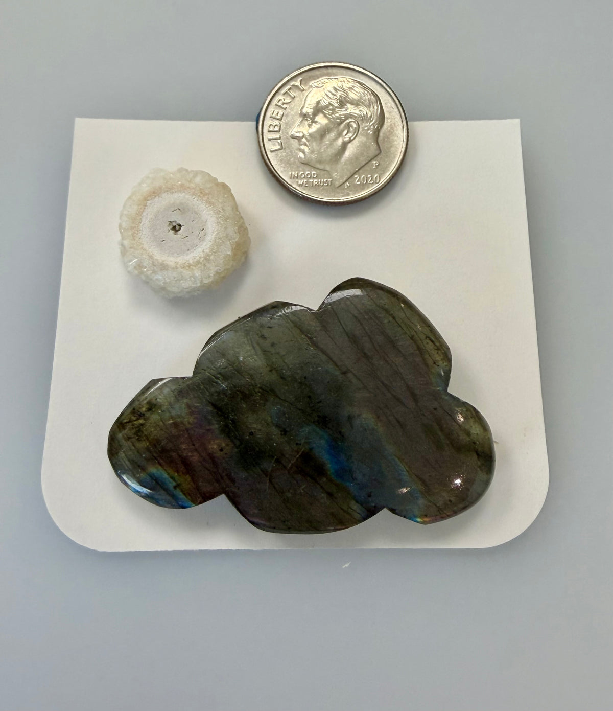Labradorite and Solar Quartz Scene, 1007