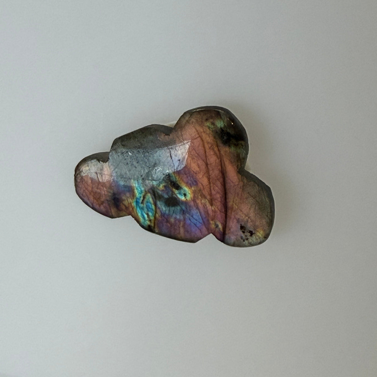 Labradorite Cabochon; Natural Untreated Madagascar Labradorite; 24.040cts