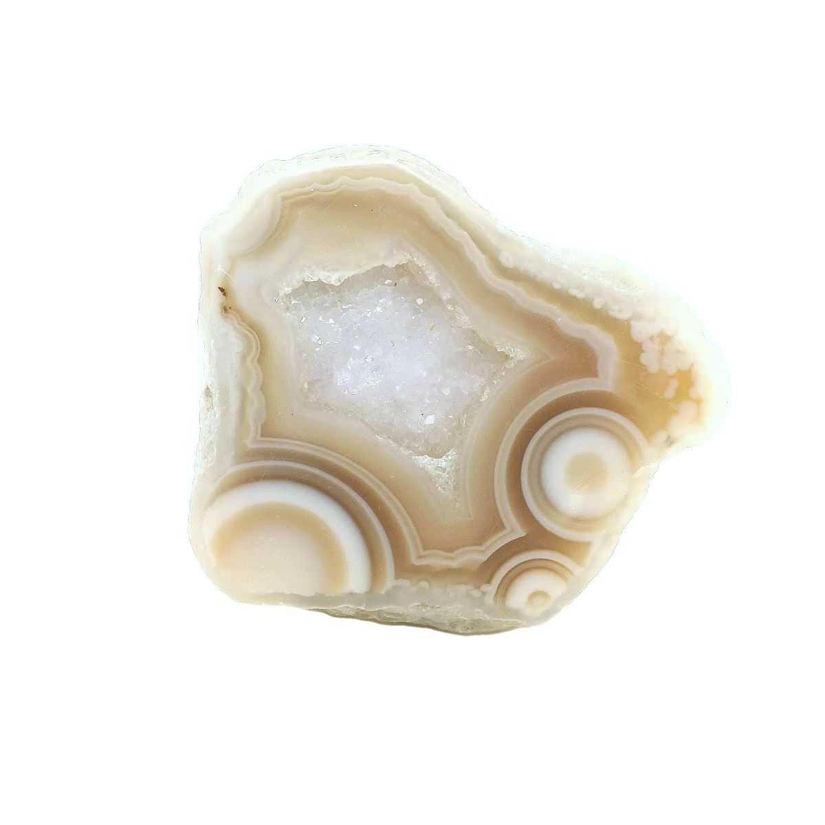 Druzy Agate Geode, 65.955cts - Mark Oliver Gems