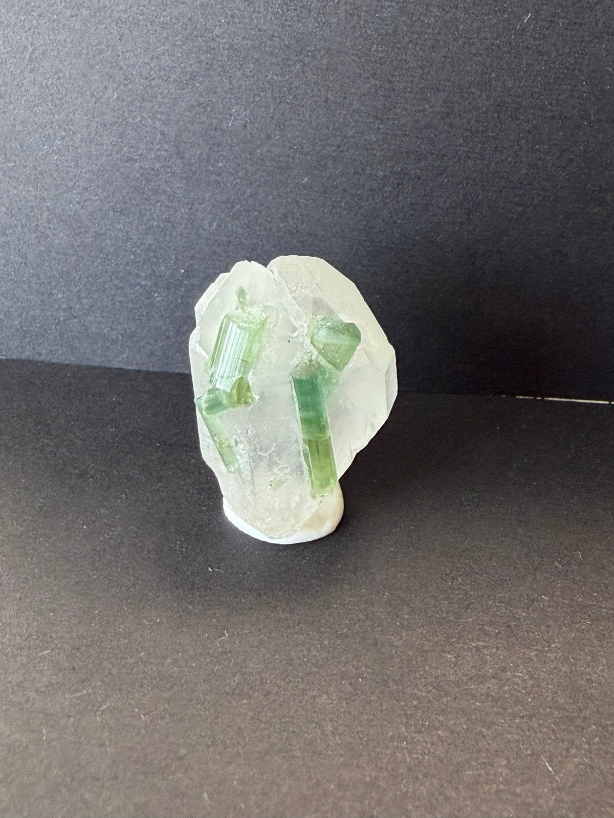Tourmaline Quartz Crystal; Natural Untreated Afghanistan Raw Tourmaline; 35.185cts