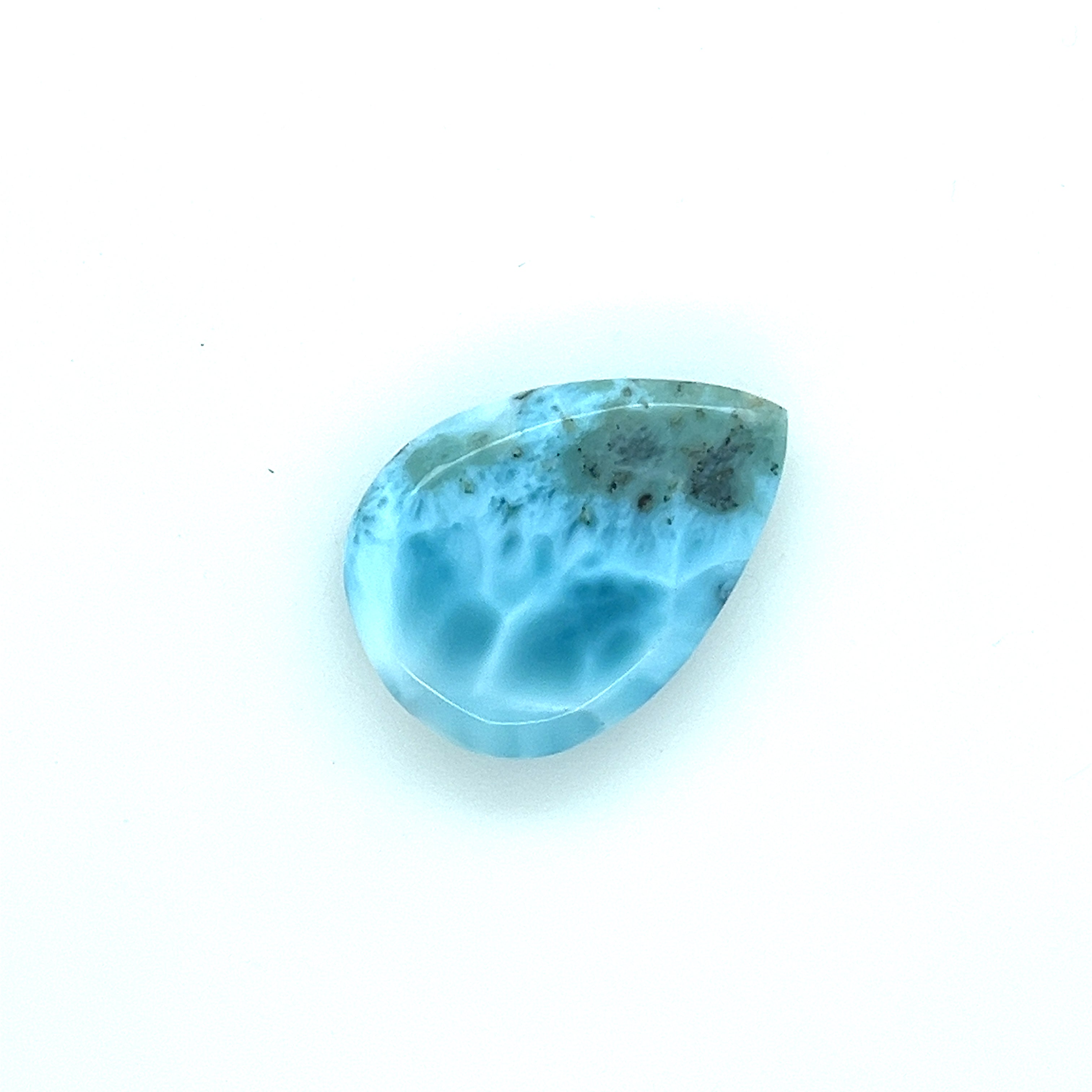 Larimar Gemstone; Natural Untreated Dominican Republic Larimar, 24.665cts - Mark Oliver Gems
