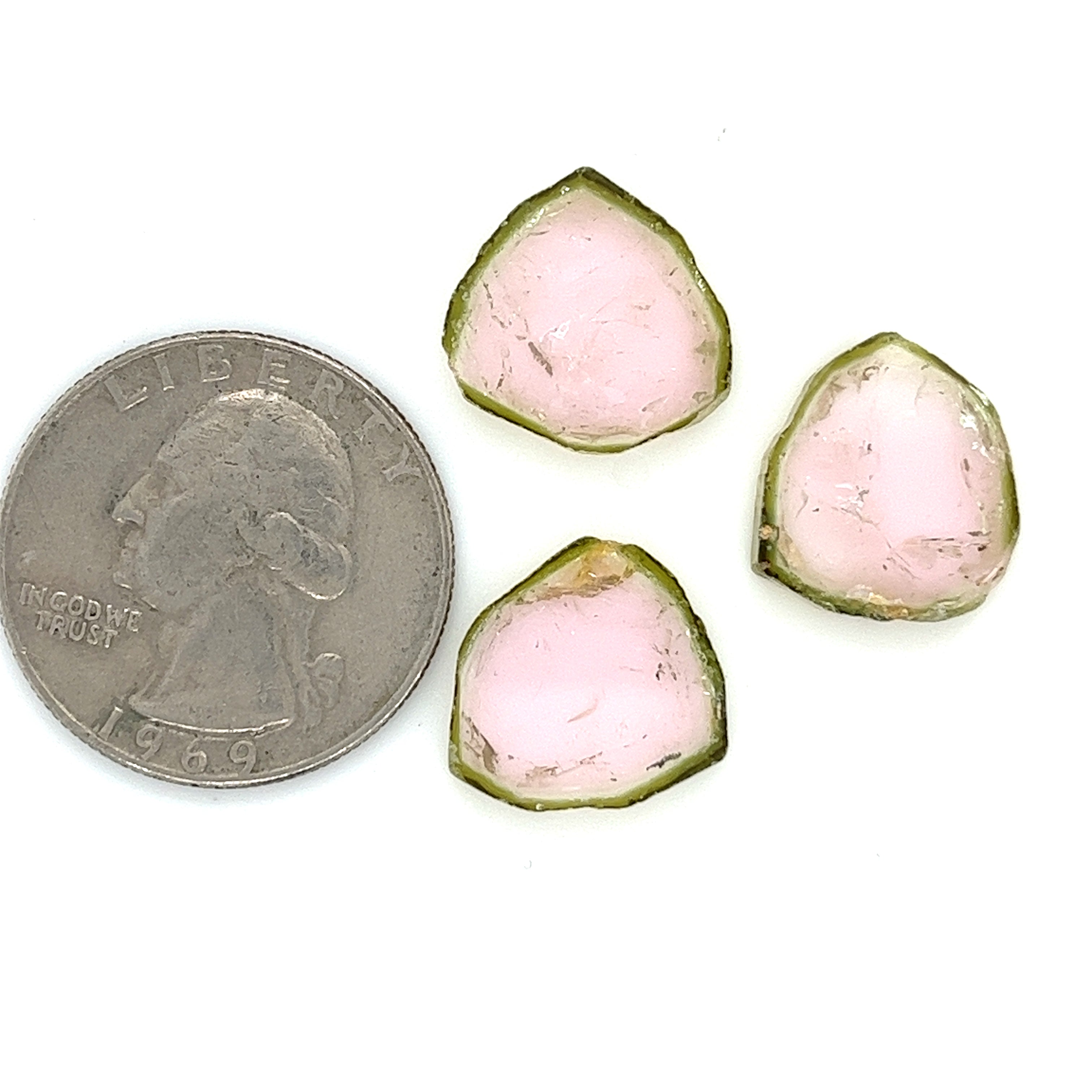 Tourmaline Slice; Natural Untreated Brazil Tourmaline; 22.820cts - Mark Oliver Gems