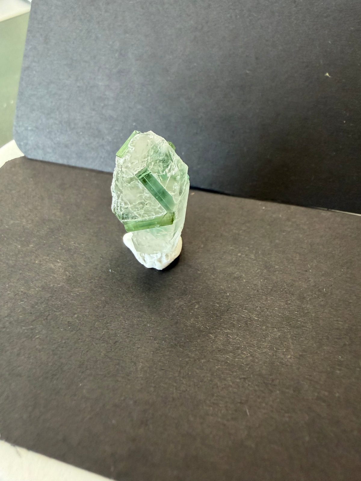 Tourmaline Quartz Crystal; Natural Untreated Afghanistan Raw Tourmaline; 18.305cts