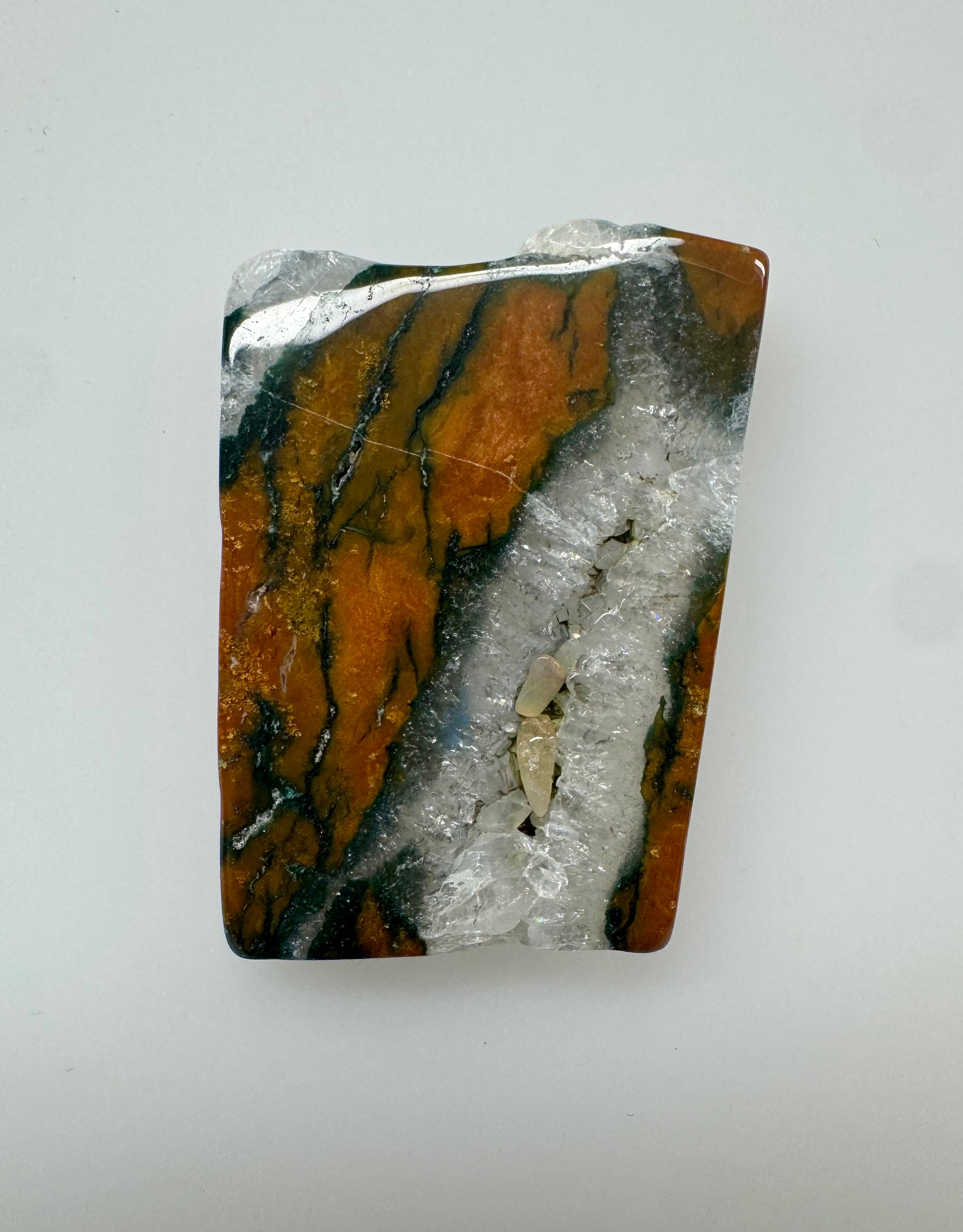 Brecciated Jasper Slab; 67.995cts