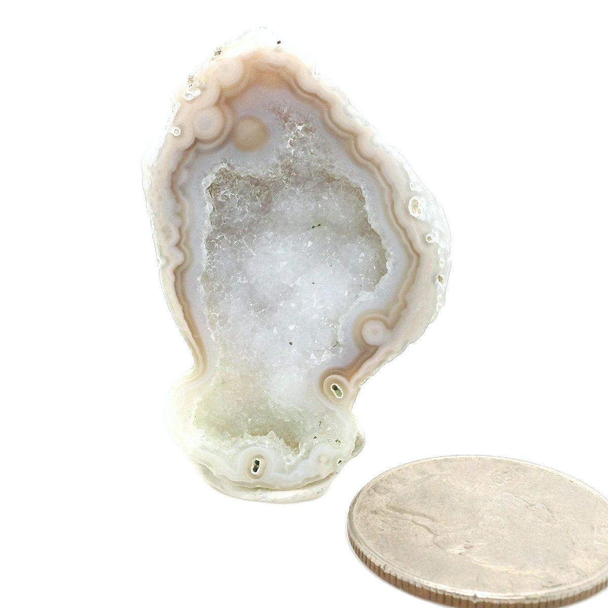 Druzy Agate Geode, 43.630cts - Mark Oliver Gems