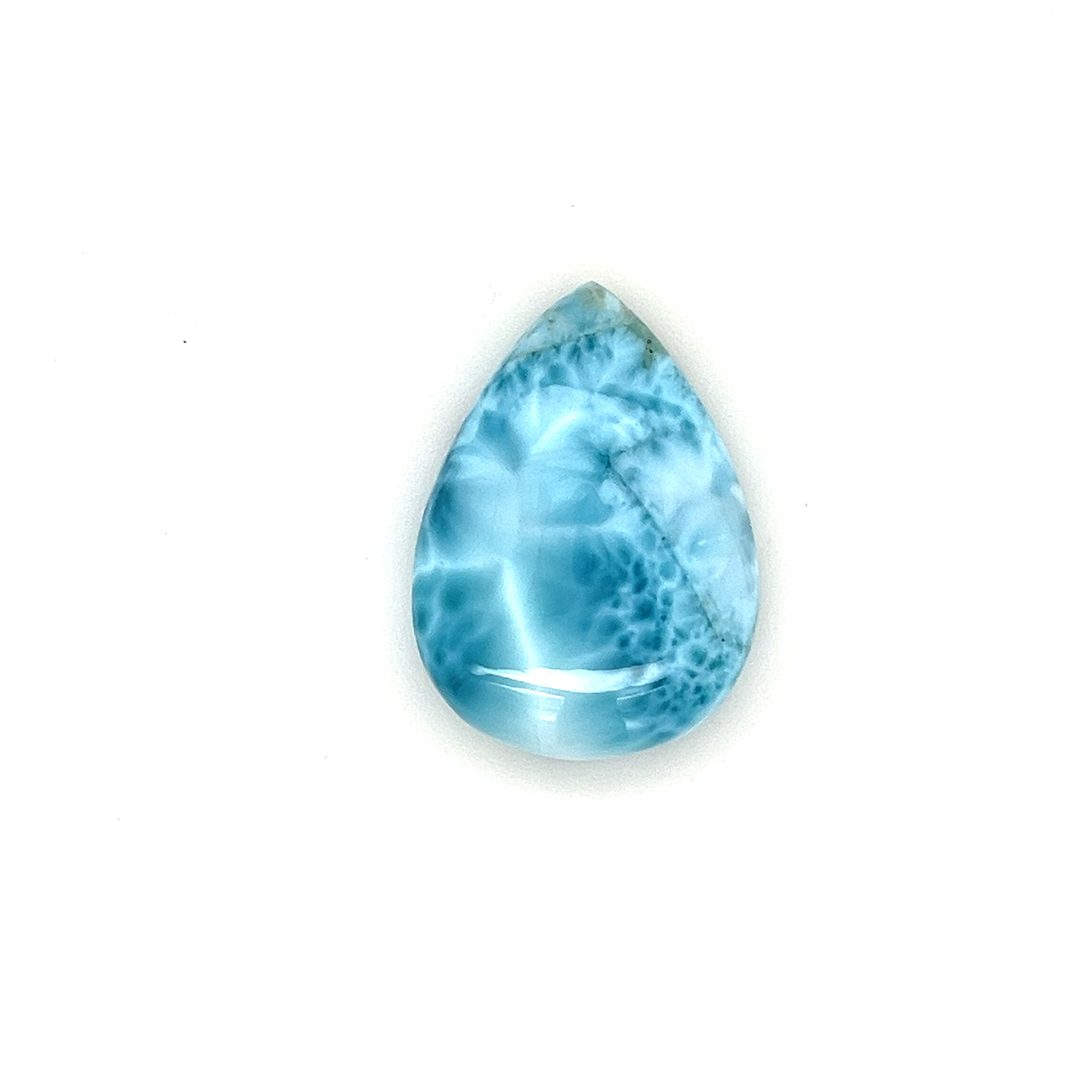 Larimar Gemstone; Natural Untreated Dominican Republic Larimar, 24.665cts - Mark Oliver Gems