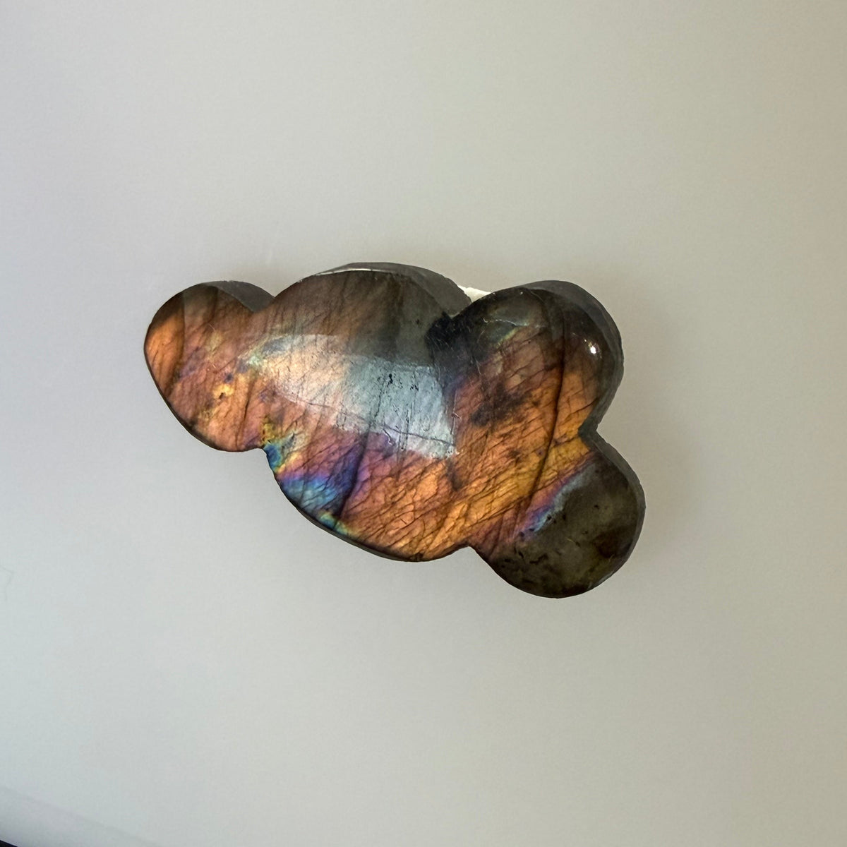 Labradorite Cabochon; Natural Untreated Madagascar Labradorite; 37.805cts