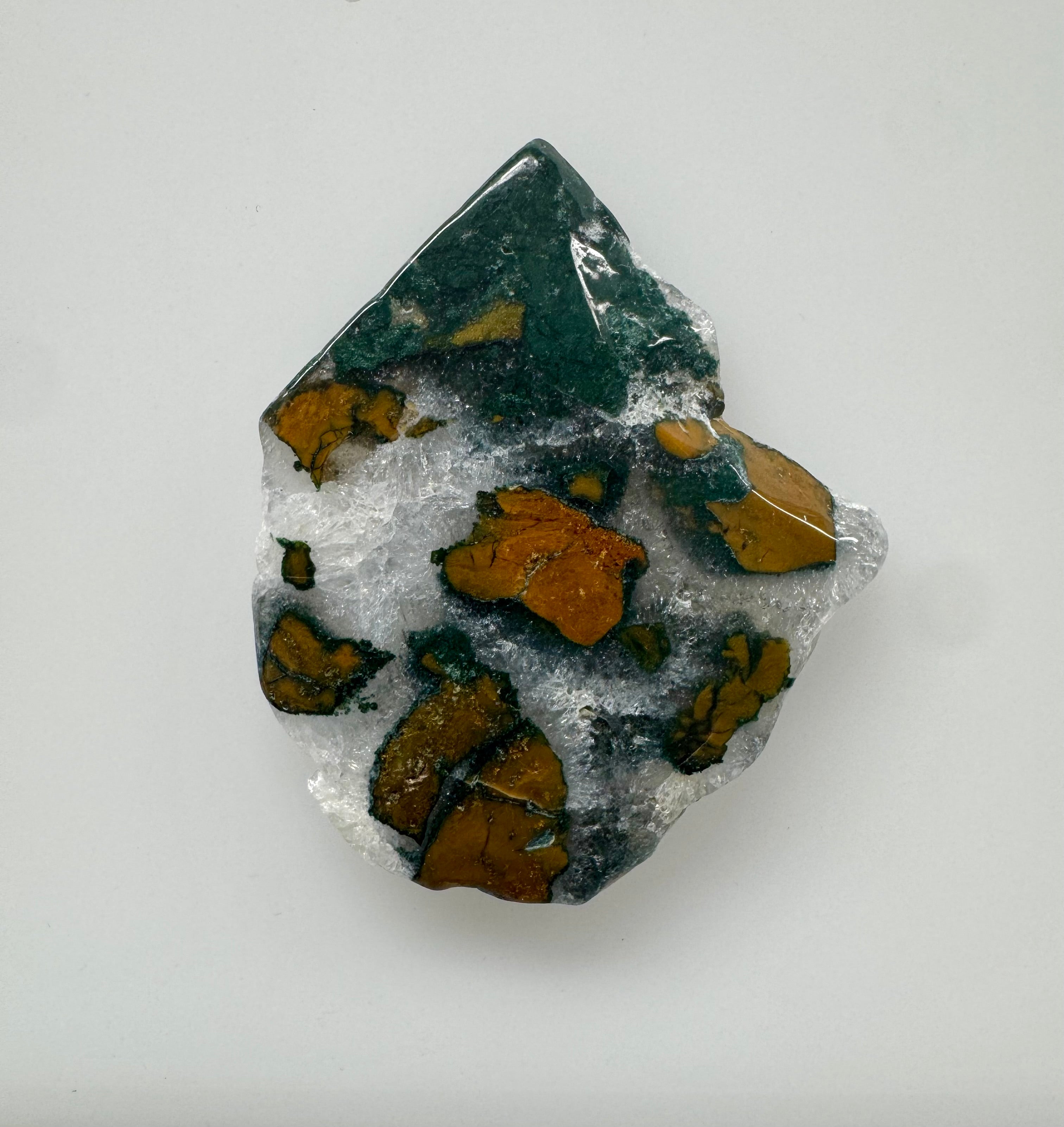 Brecciated Jasper Slab; 107.045cts