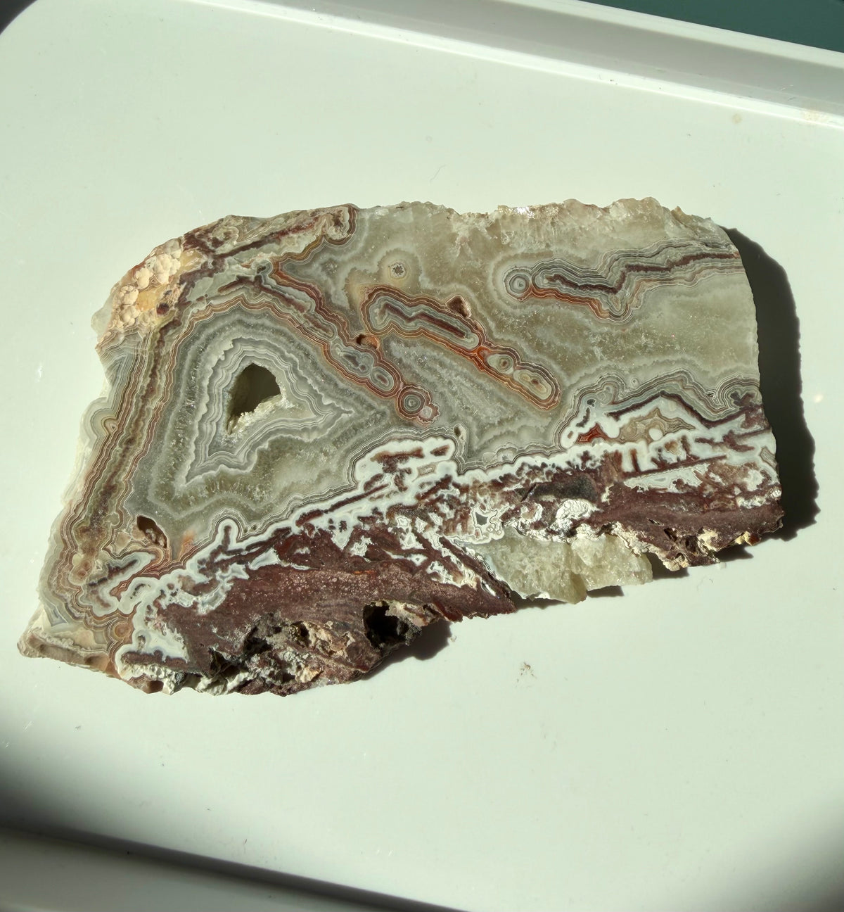 Crazy Lace Agate Slab from Mexico; 171.49 grams