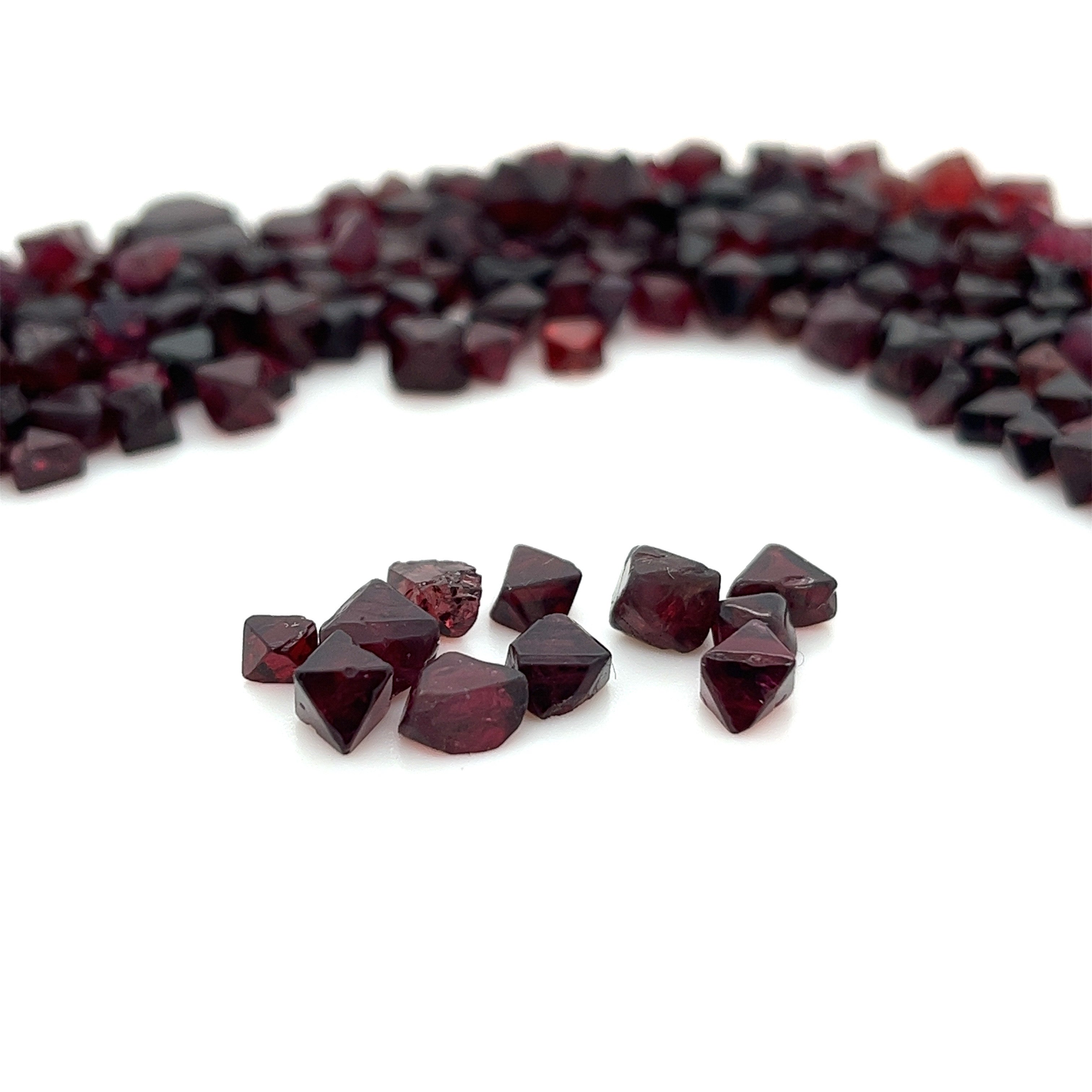 Red Spinel Gemstone; Natural Untreated Burma Spinel Octohedrons, Rough Spinel Crystals, 10ct lot - Mark Oliver Gems