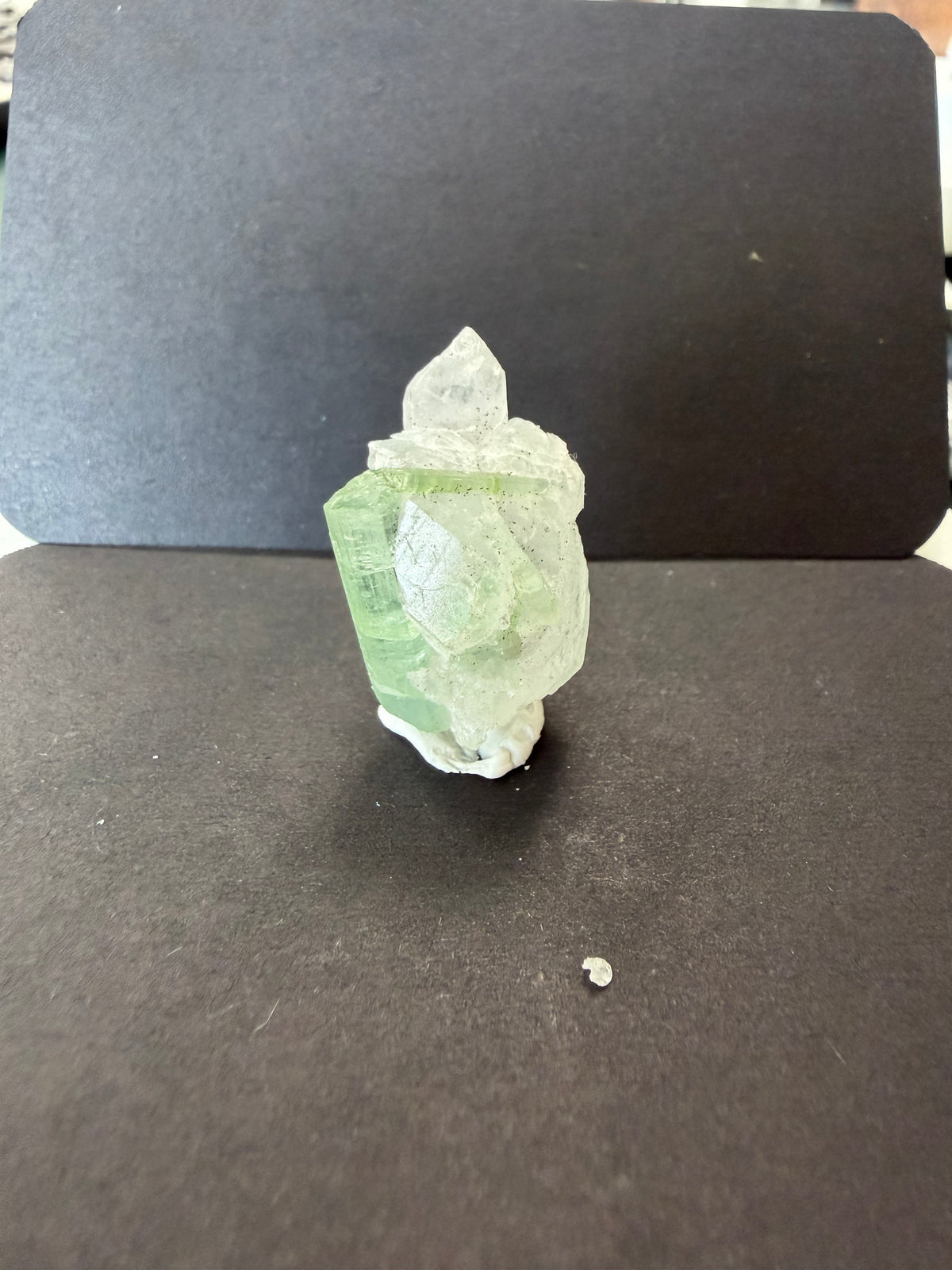 Tourmaline Quartz Crystal; Natural Untreated Afghanistan Raw Tourmaline; 37.690cts
