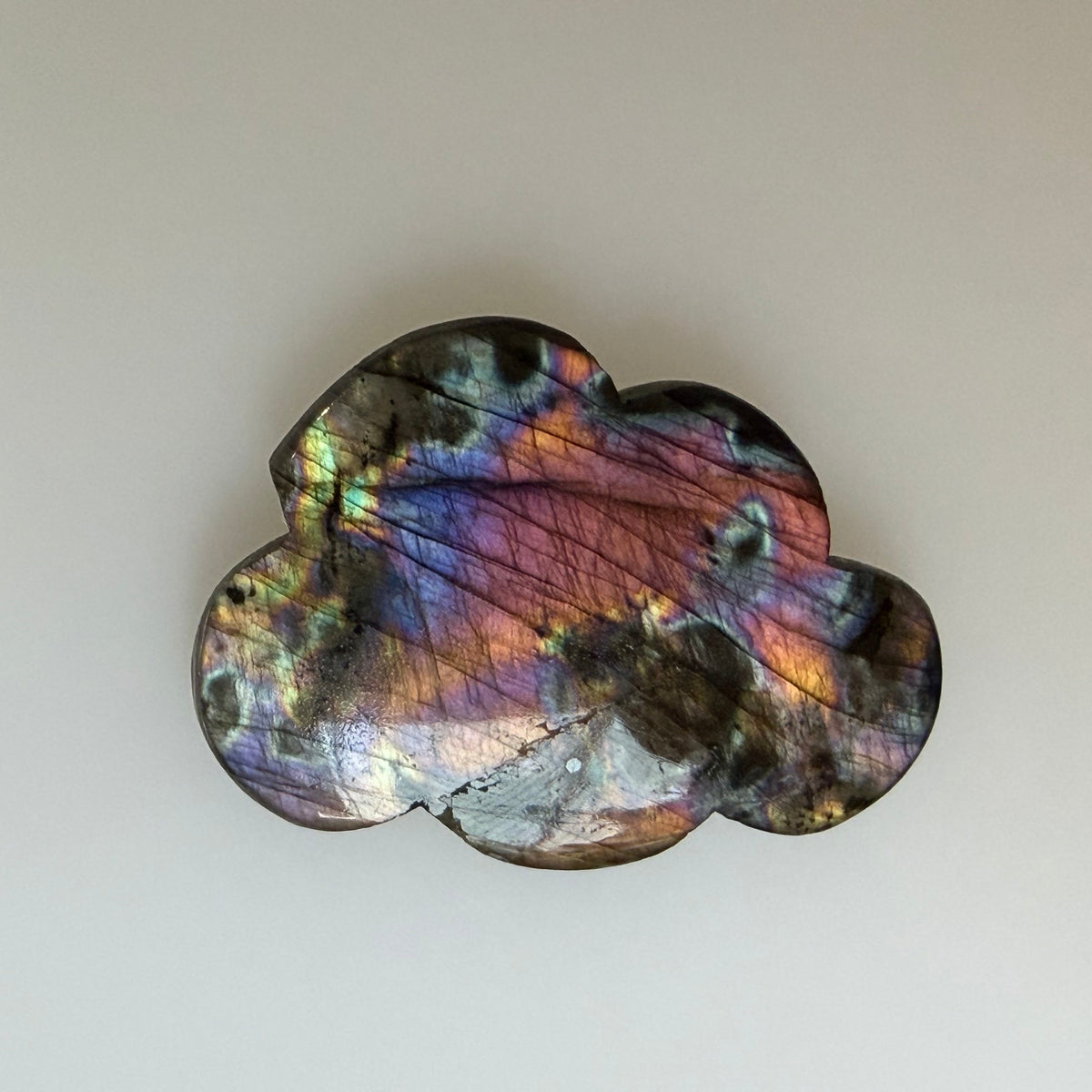 Labradorite Cabochon; Natural Untreated Madagascar Labradorite; 78.945cts