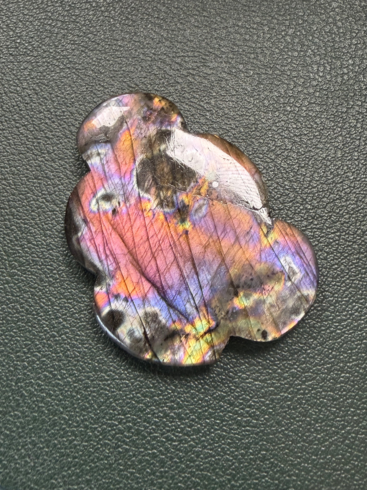 Labradorite Cabochon; Natural Untreated Madagascar Labradorite; 78.945cts