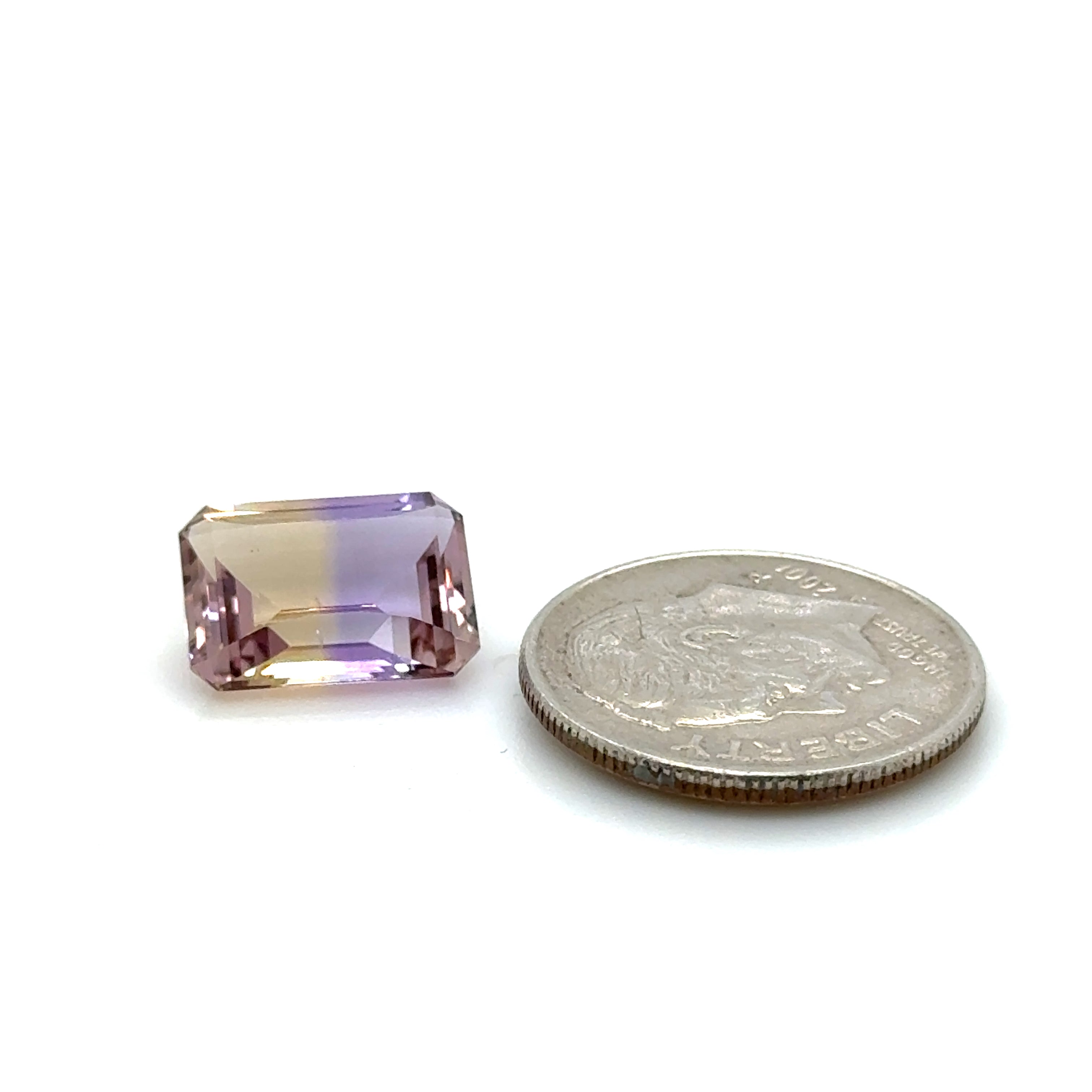 Ametrine Gemstone; Natural Untreated Bolivia Ametrine, 3.385cts - Mark Oliver Gems