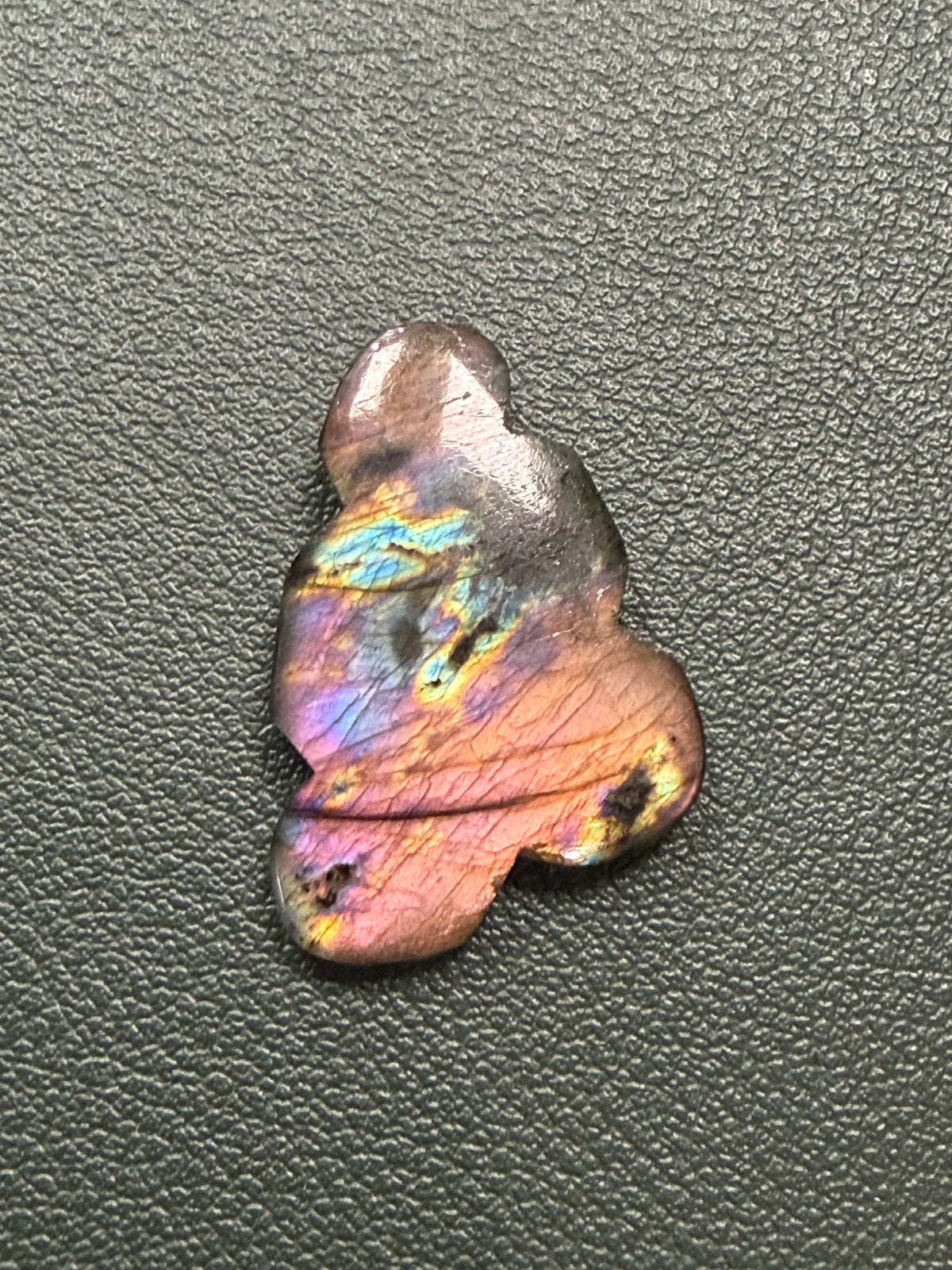 Labradorite Cabochon; Natural Untreated Madagascar Labradorite; 24.040cts
