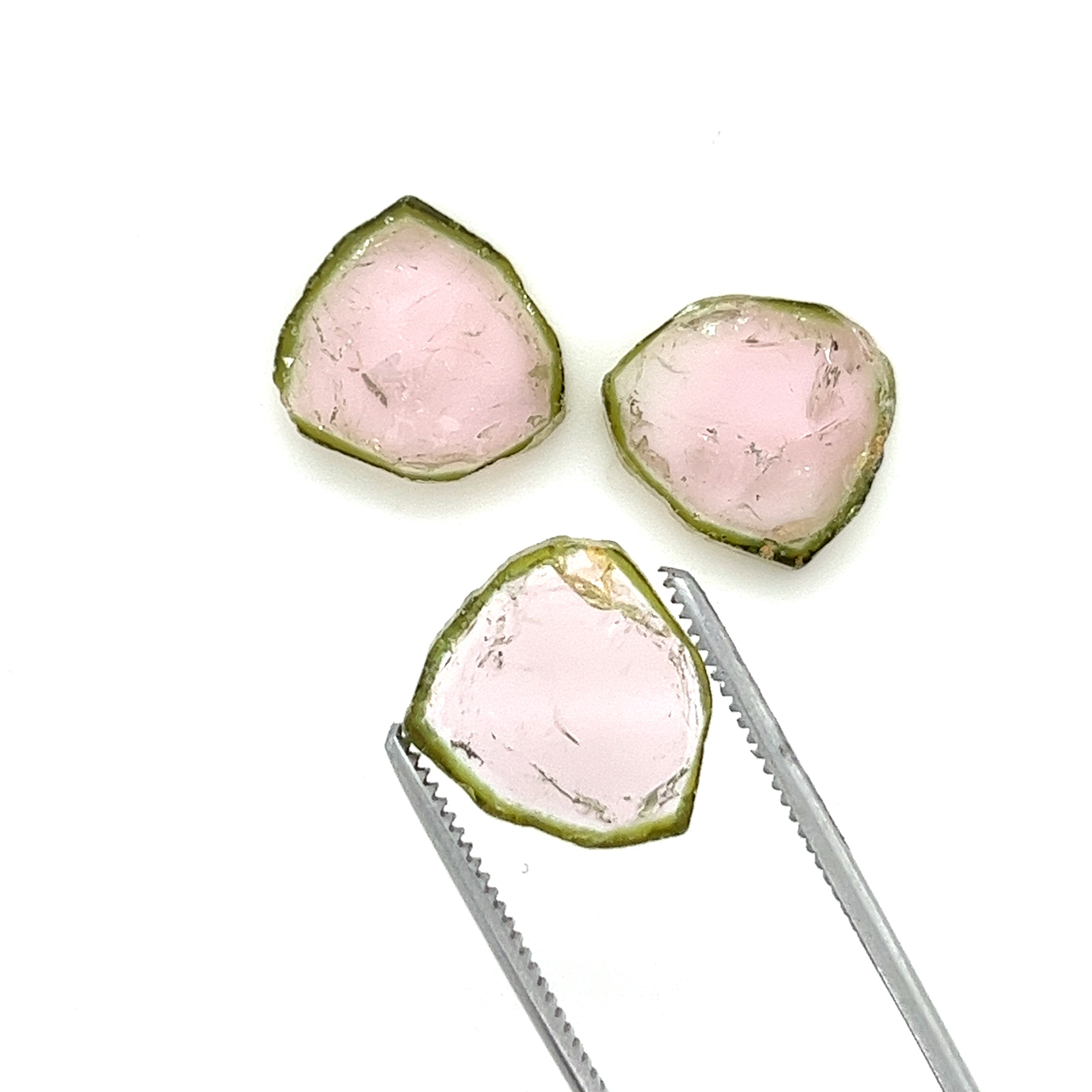 Tourmaline Slice; Natural Untreated Brazil Tourmaline; 22.820cts - Mark Oliver Gems