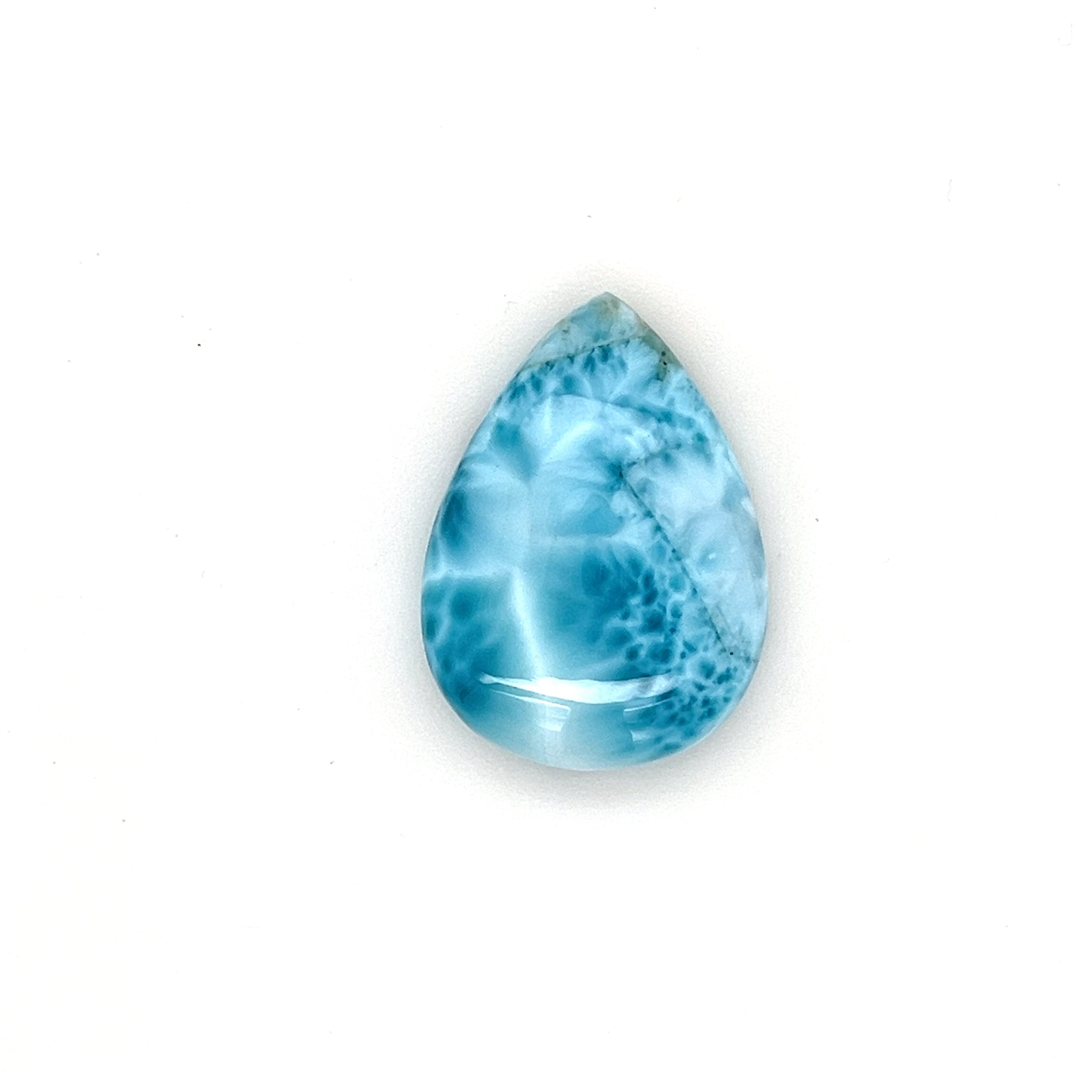 Larimar Gemstone; Natural Untreated Dominican Republic Larimar, 24.665cts - Mark Oliver Gems
