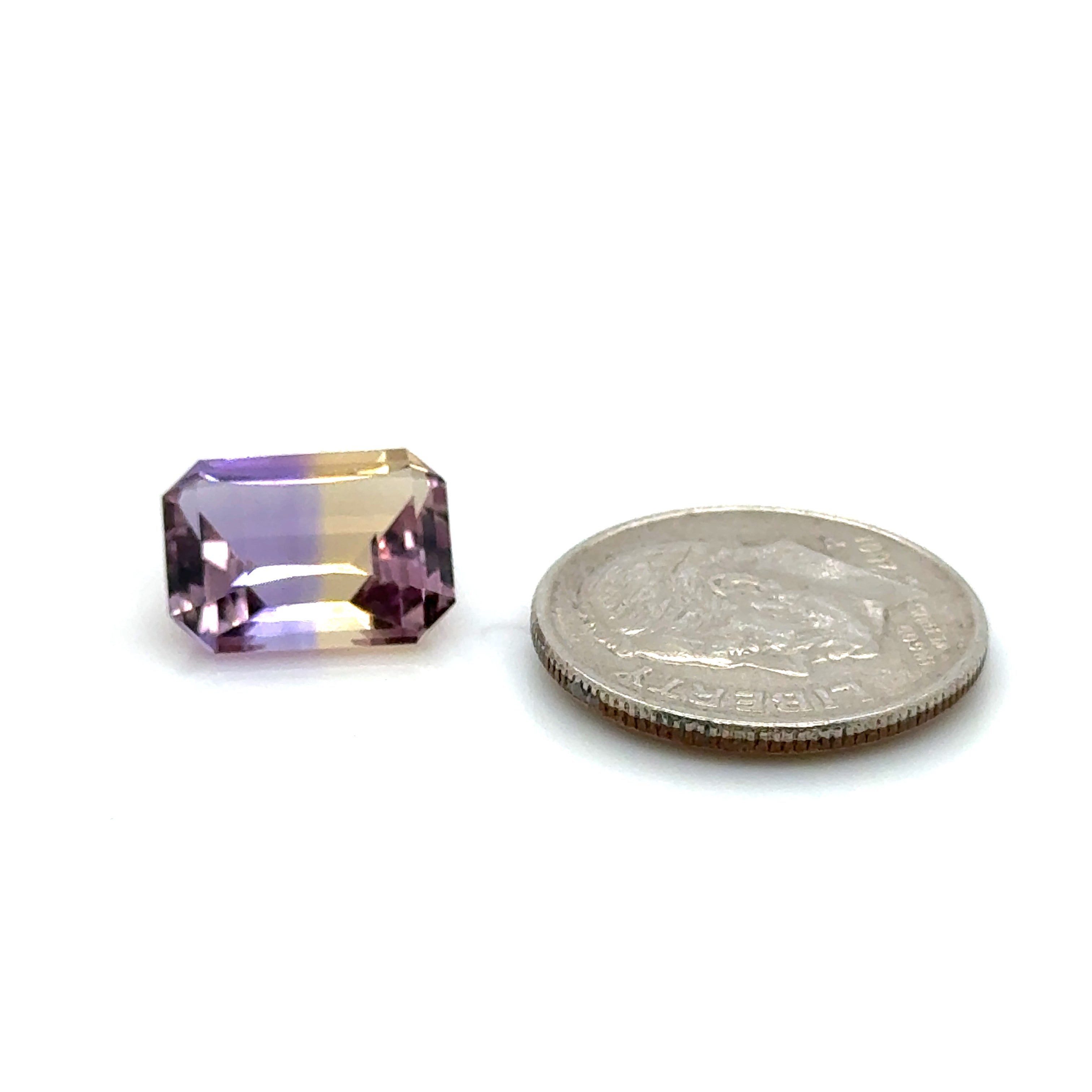 Ametrine Gemstone; Natural Untreated Bolivia Ametrine, 3.620cts - Mark Oliver Gems