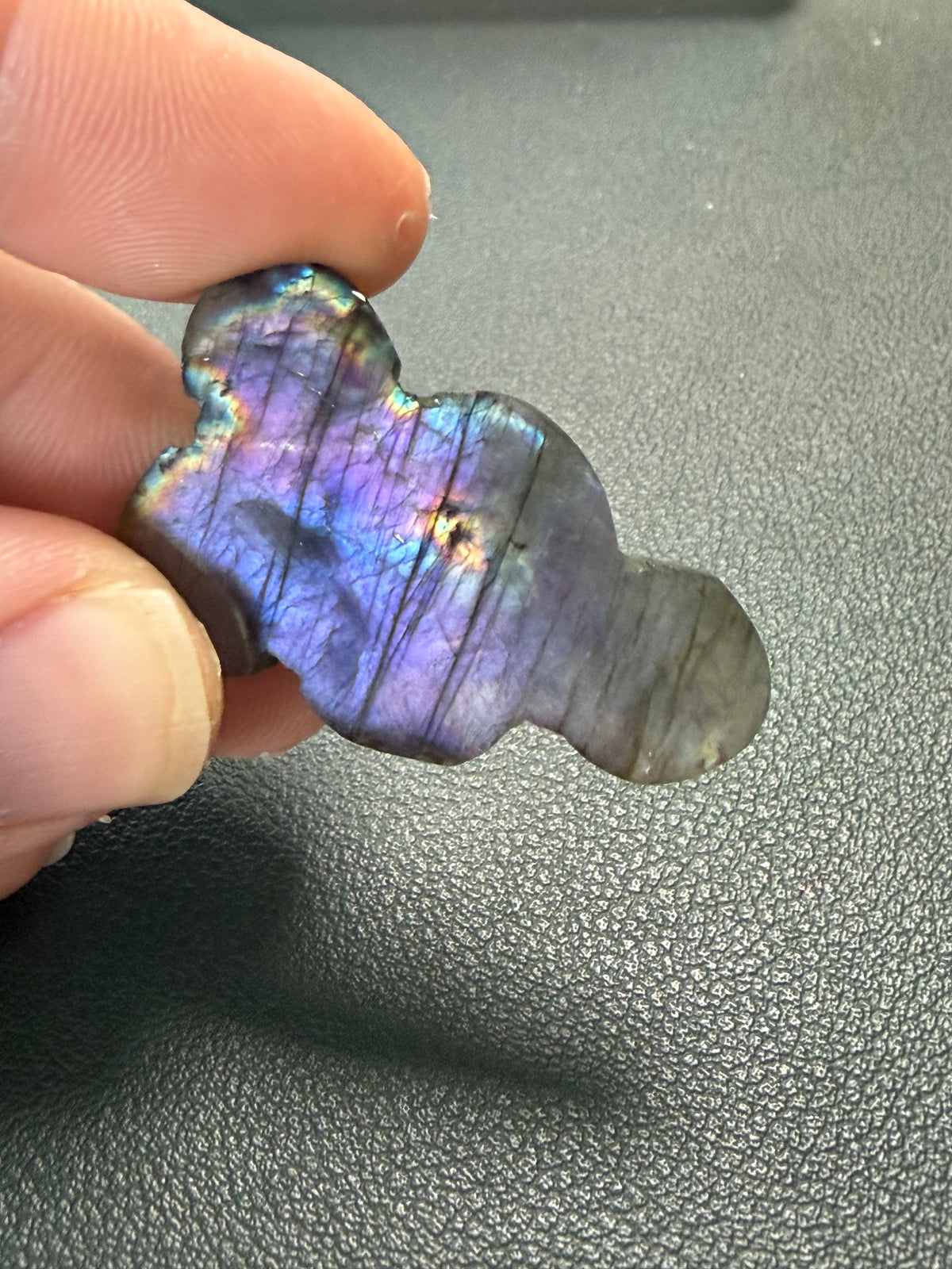 Labradorite Cabochon; Natural Untreated Madagascar Labradorite; 39.295cts