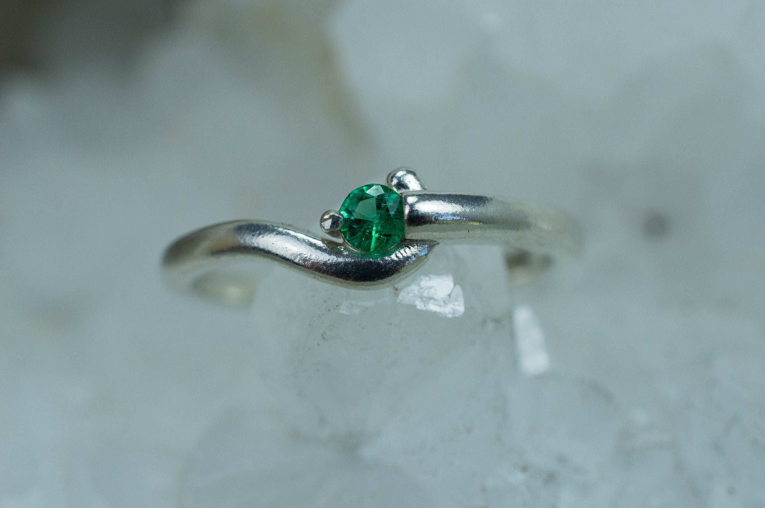 Emerald Ring; Genuine Afghanistan Emerald - Mark Oliver Gems
