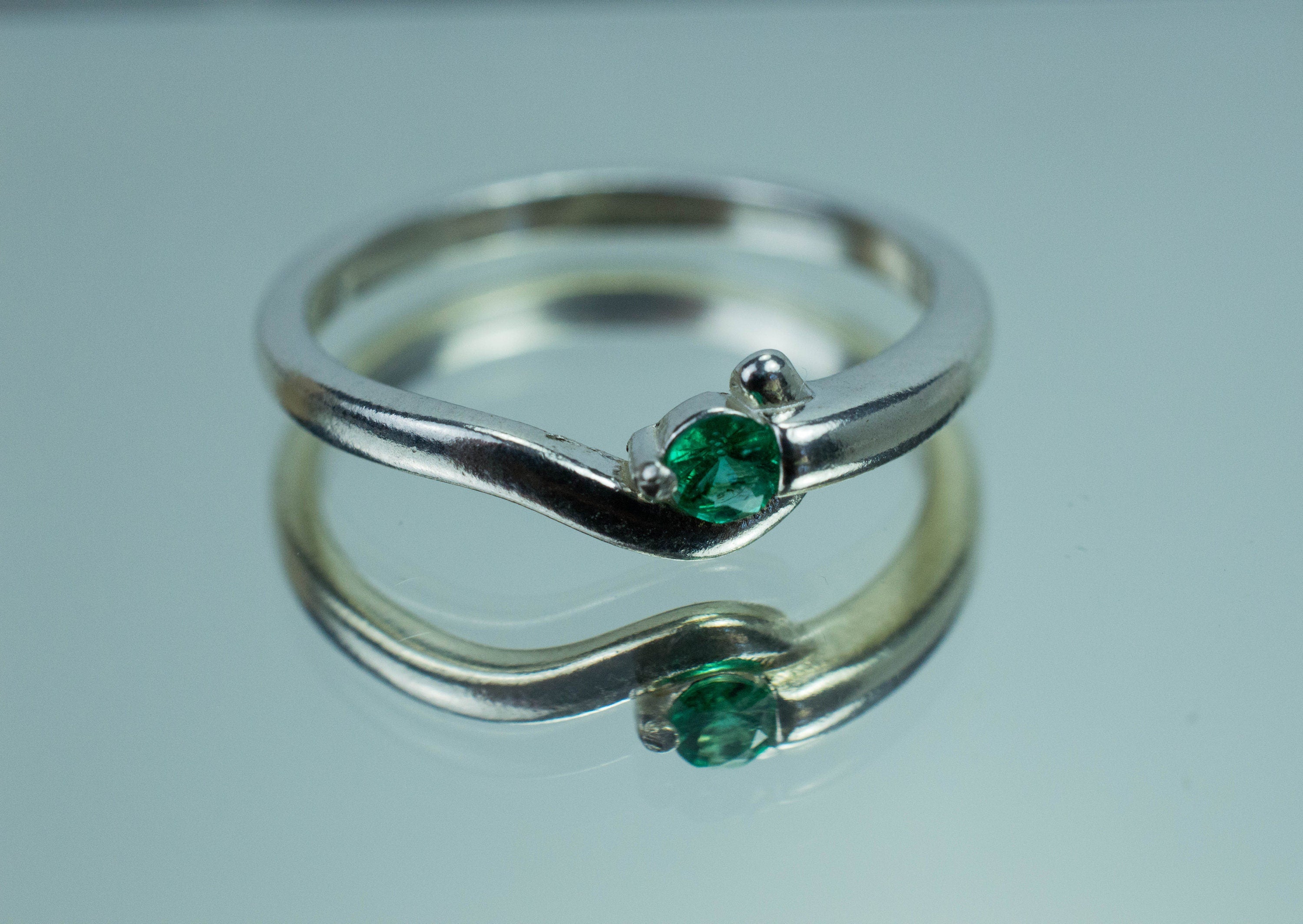 Emerald Ring; Genuine Afghanistan Emerald - Mark Oliver Gems