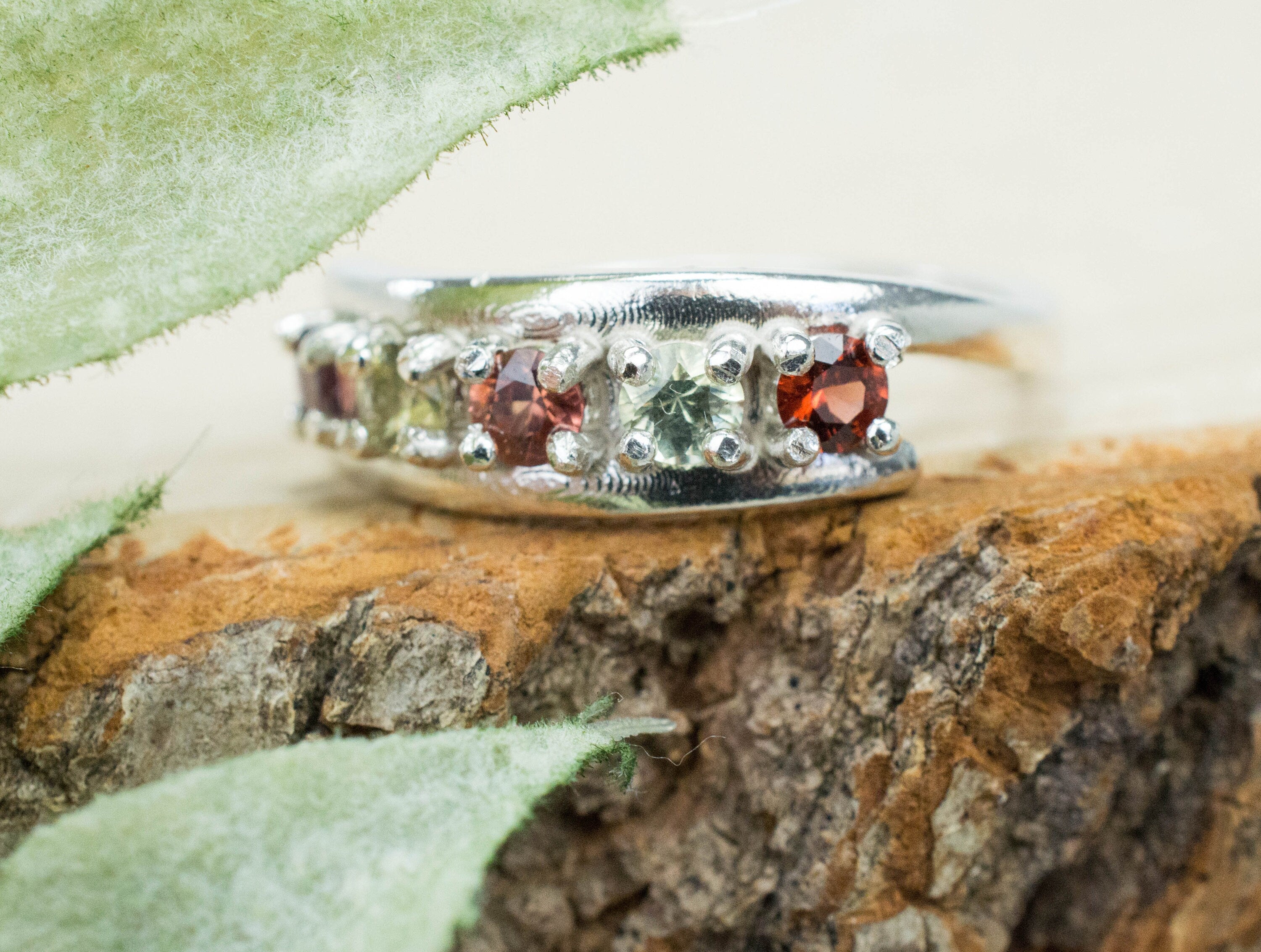Sapphire Ring, Genuine Untreated Mozambique Sapphires - Mark Oliver Gems