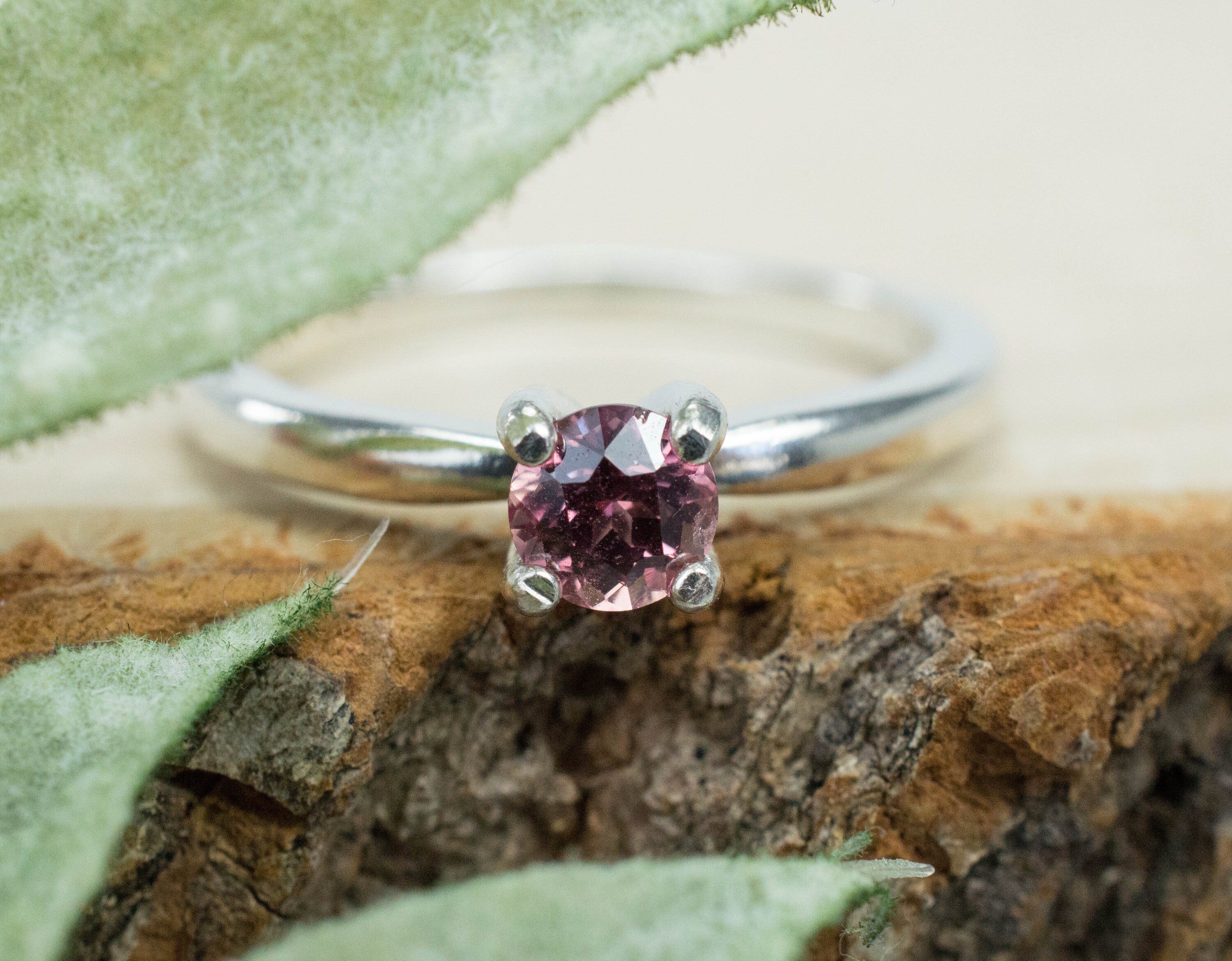 Pink Sapphire Ring, Genuine Untreated Madagascar Sapphire - Mark Oliver Gems