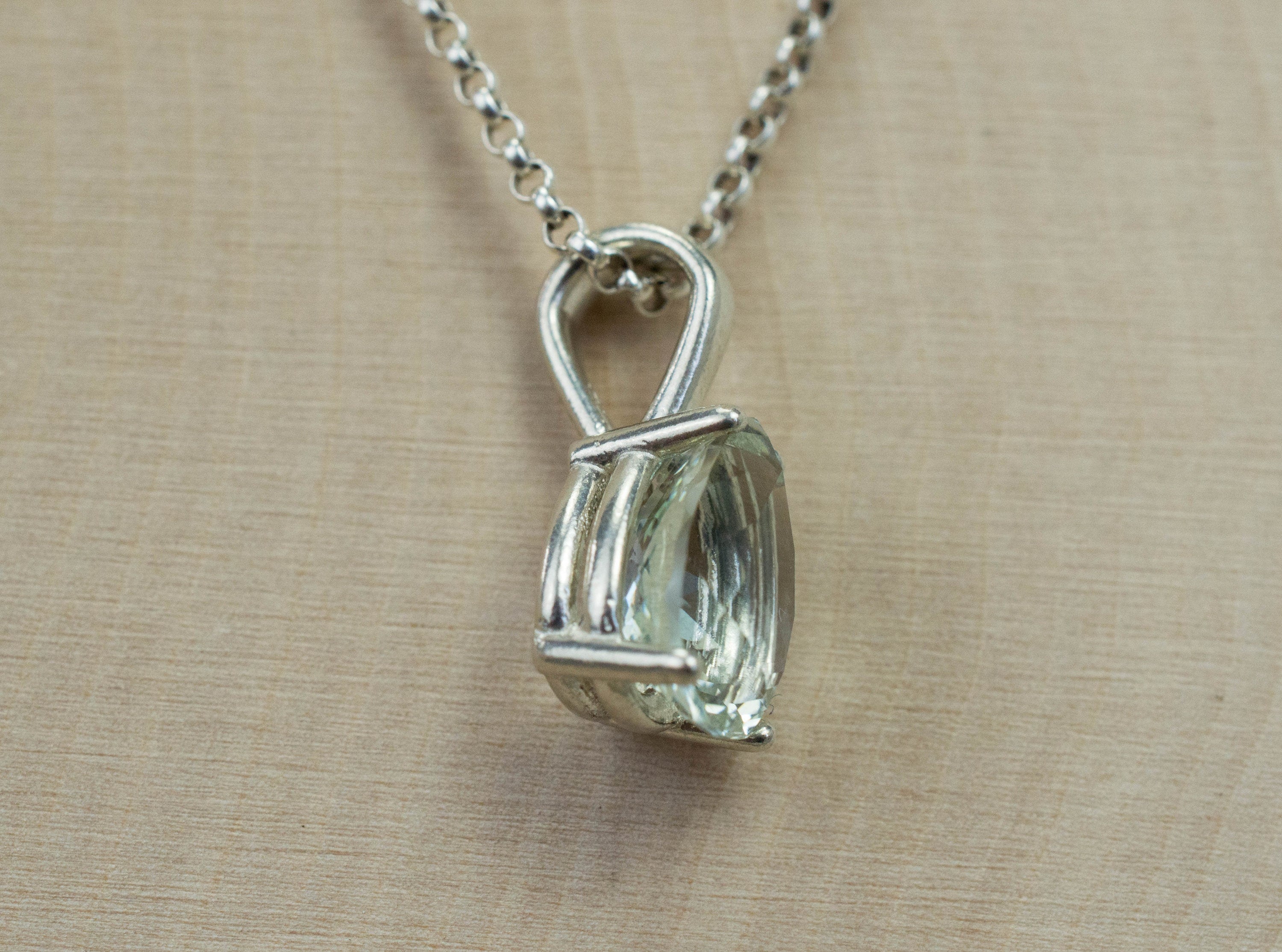 Oligoclase Sterling Silver Pendant; Genuine Untreated Kenya Oligoclase; Feldspar Pendant - Mark Oliver Gems