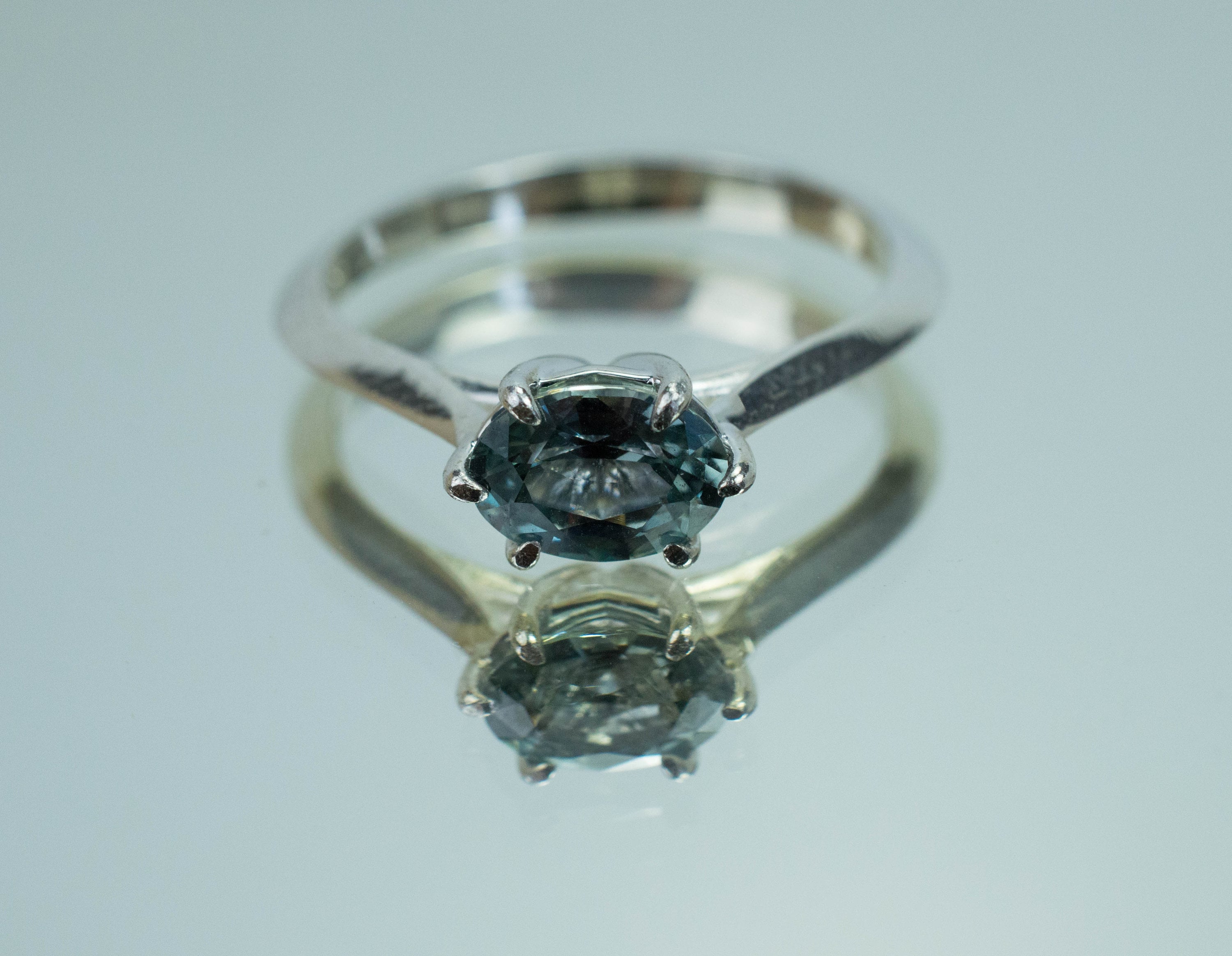 Montana Sapphire Ring, Genuine USA Blue Sapphire; 0.910cts - Mark Oliver Gems