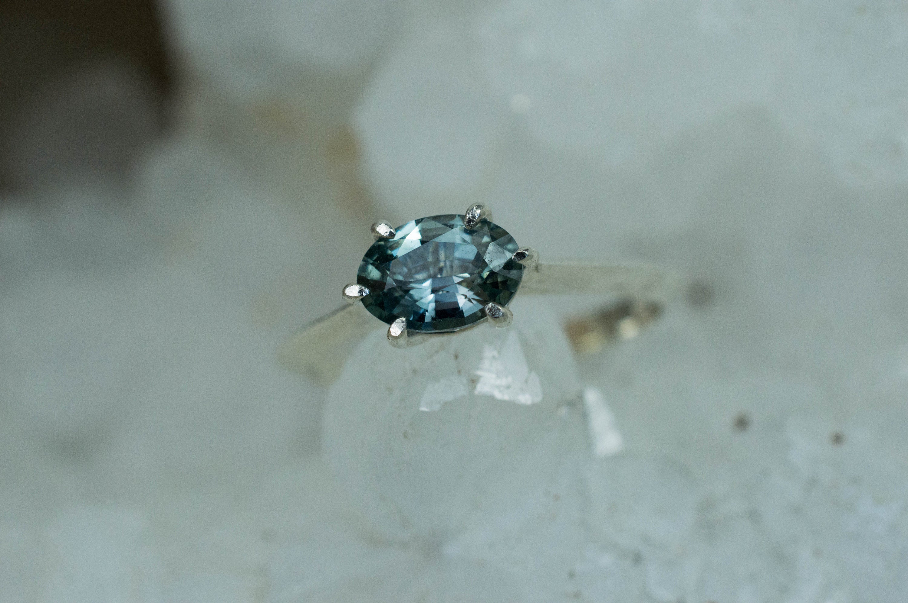 Montana Sapphire Ring, Genuine USA Blue Sapphire; 0.910cts - Mark Oliver Gems