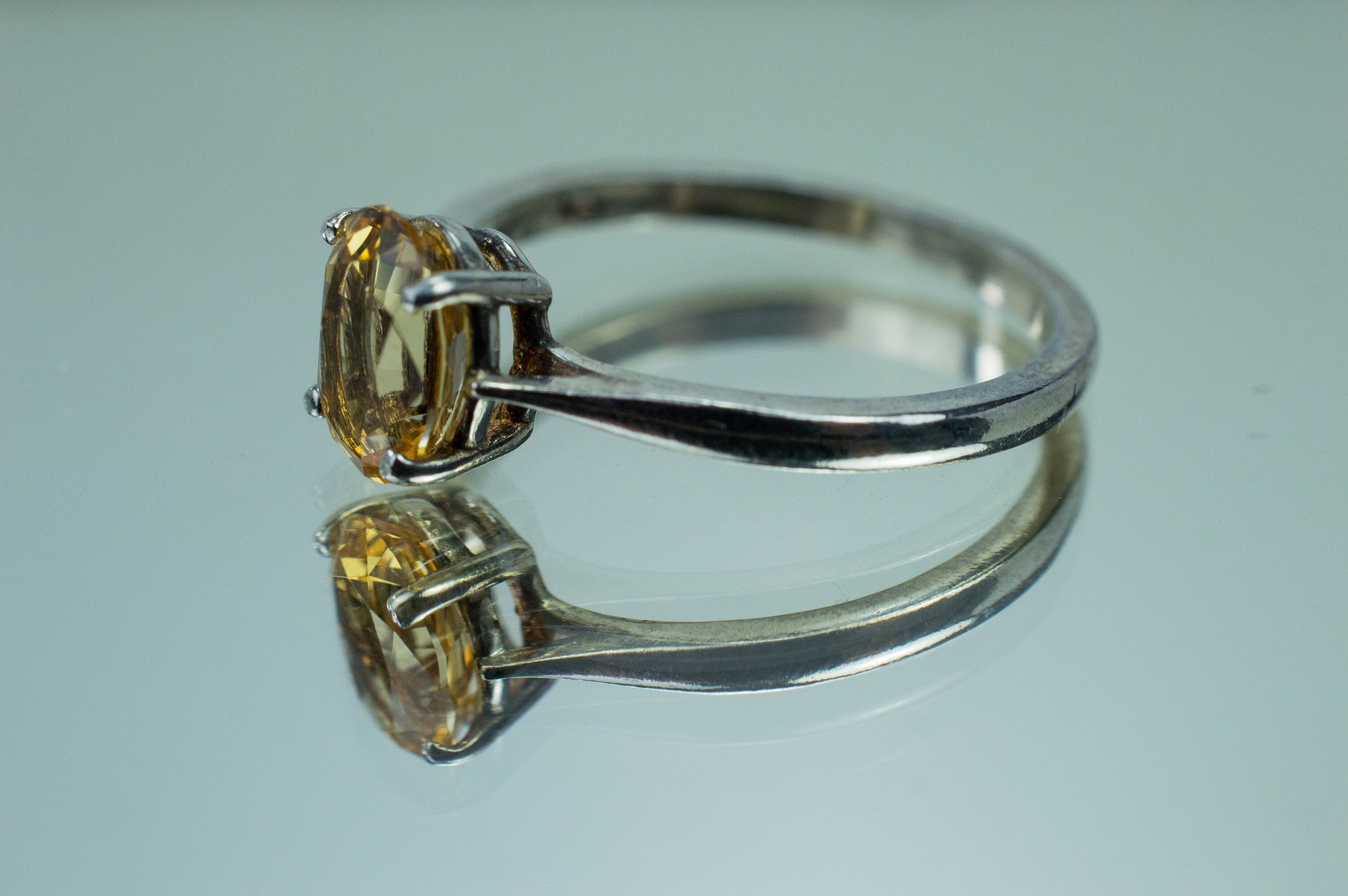 Imperial Topaz Ring, Genuine Untreated Brazilian Topaz; 1.370cts - Mark Oliver Gems