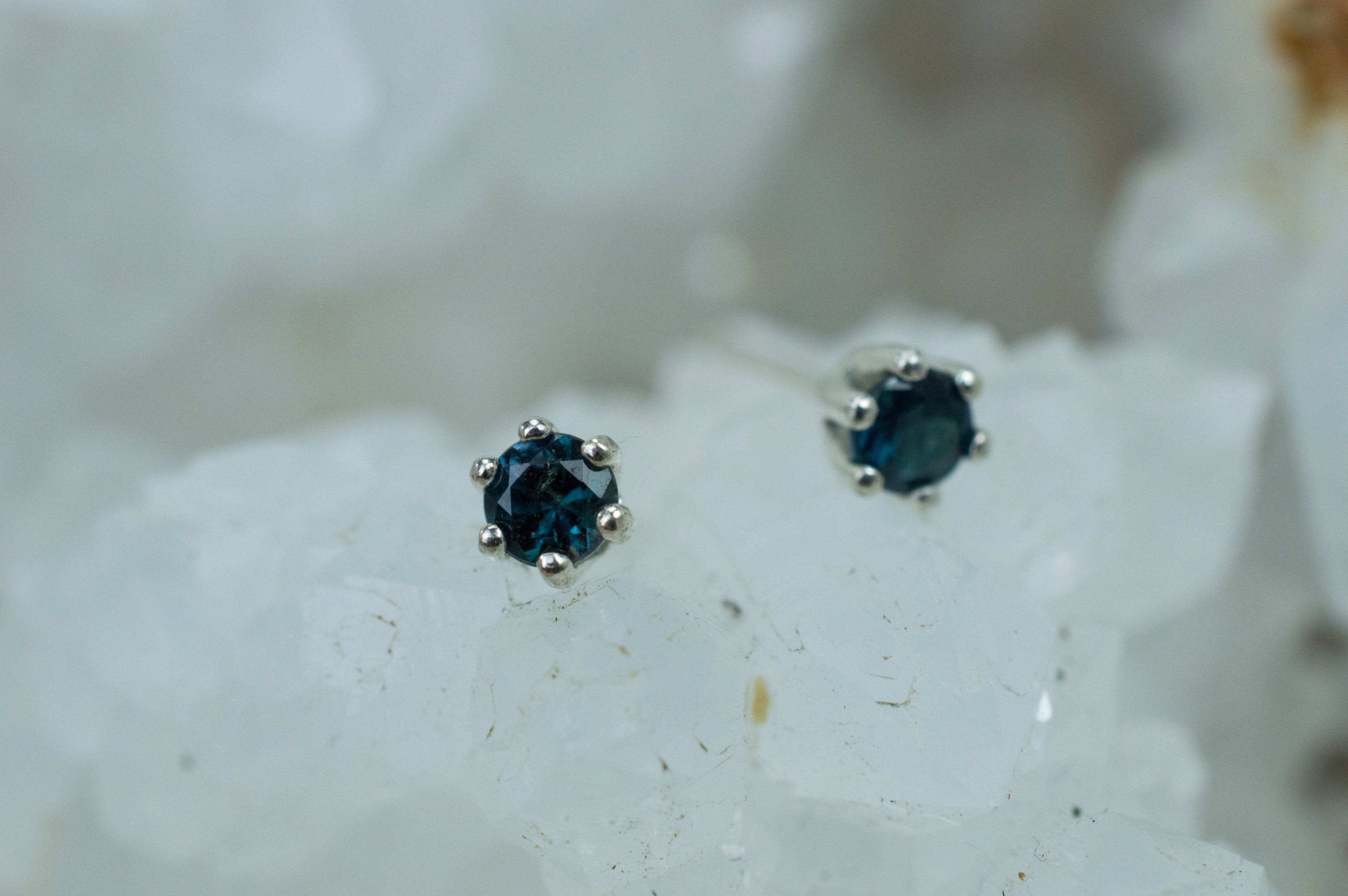 Alexandrite Earrings; Genuine Untreated Brazilian Color Change Alexandrite; 0.400cts - Mark Oliver Gems