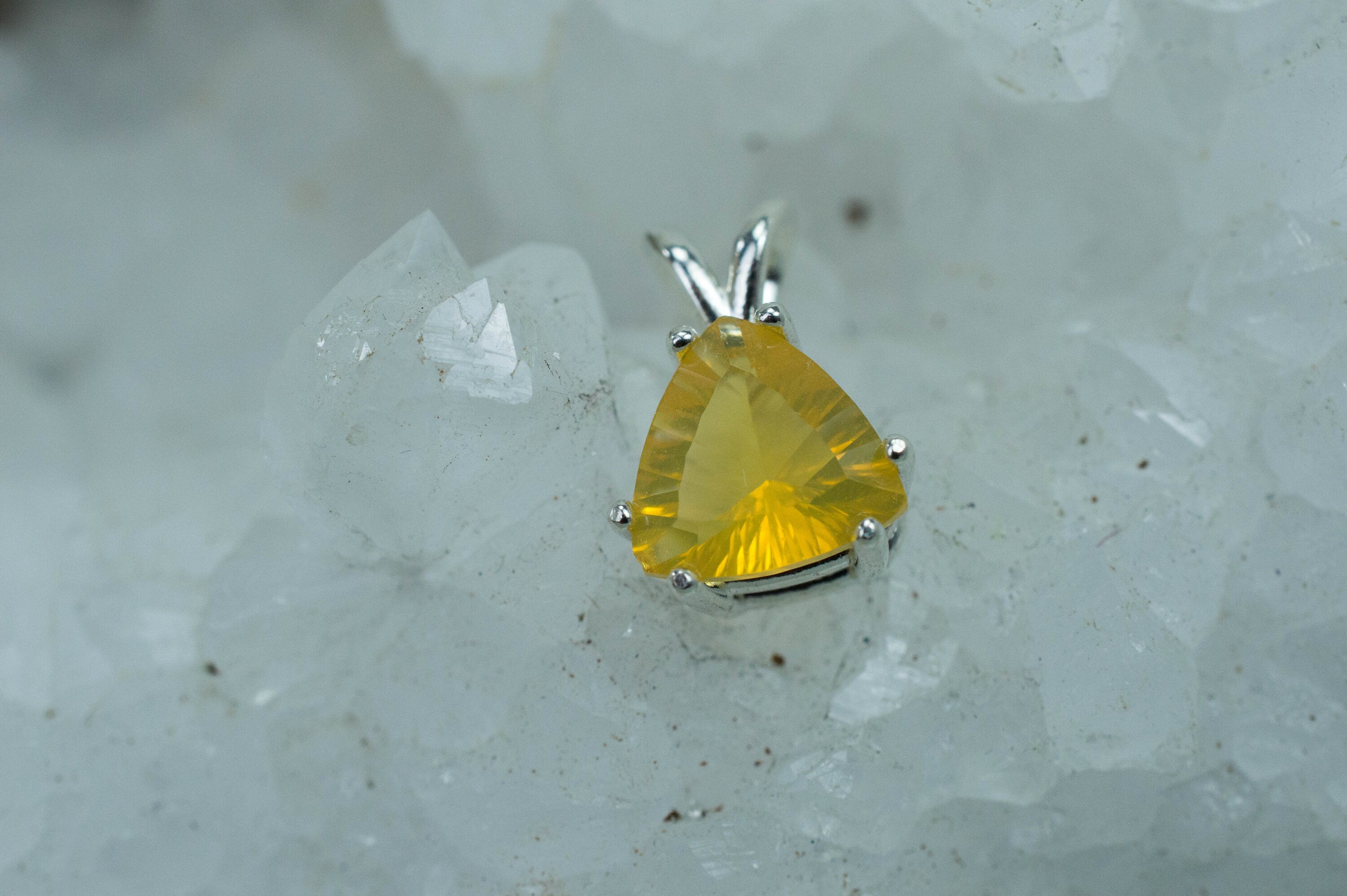 Fire Opal Pendant, Genuine Untreated Mexican Opal; 1.520cts - Mark Oliver Gems