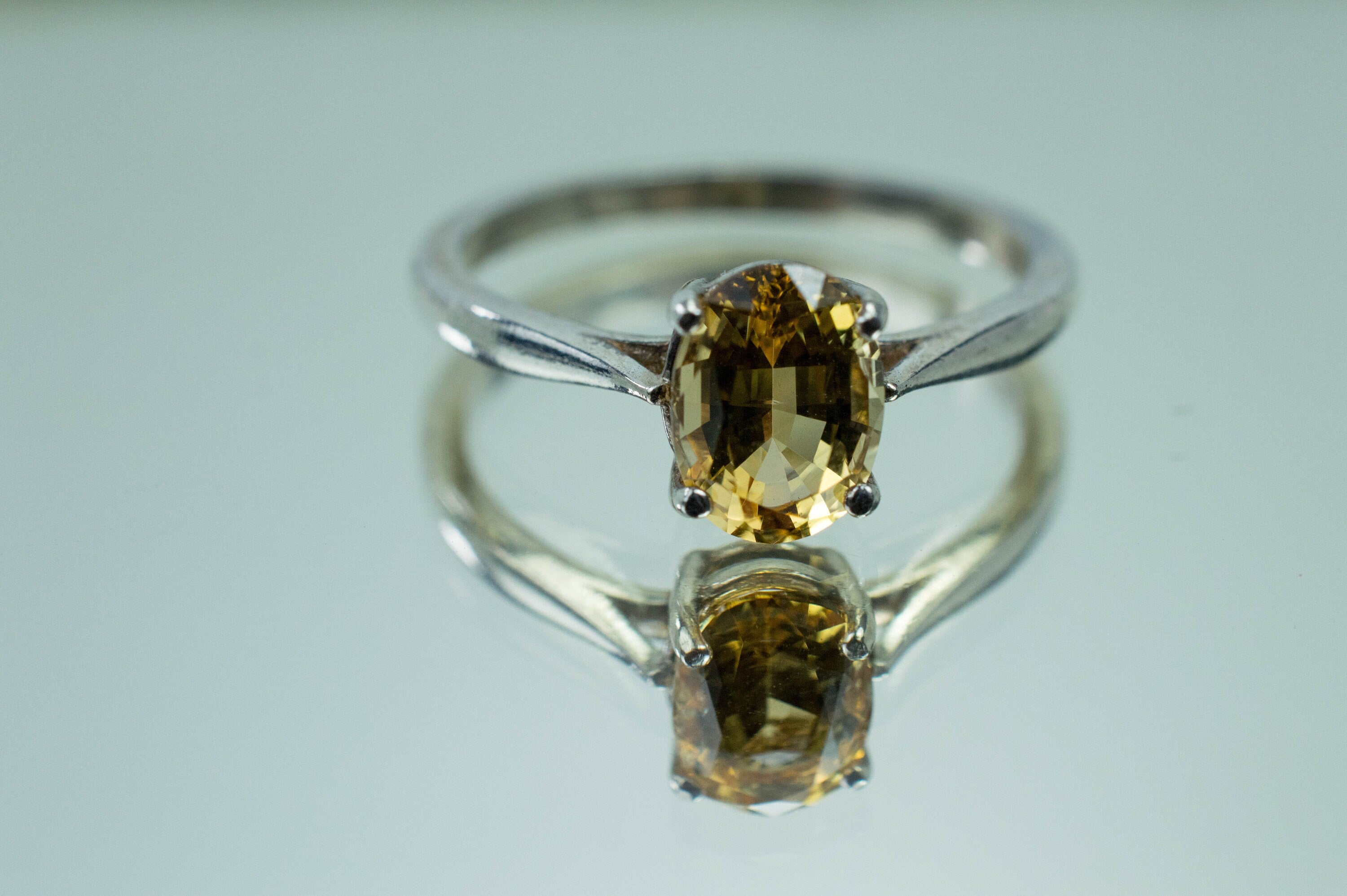 Imperial Topaz Ring, Genuine Untreated Brazilian Topaz; 1.370cts - Mark Oliver Gems
