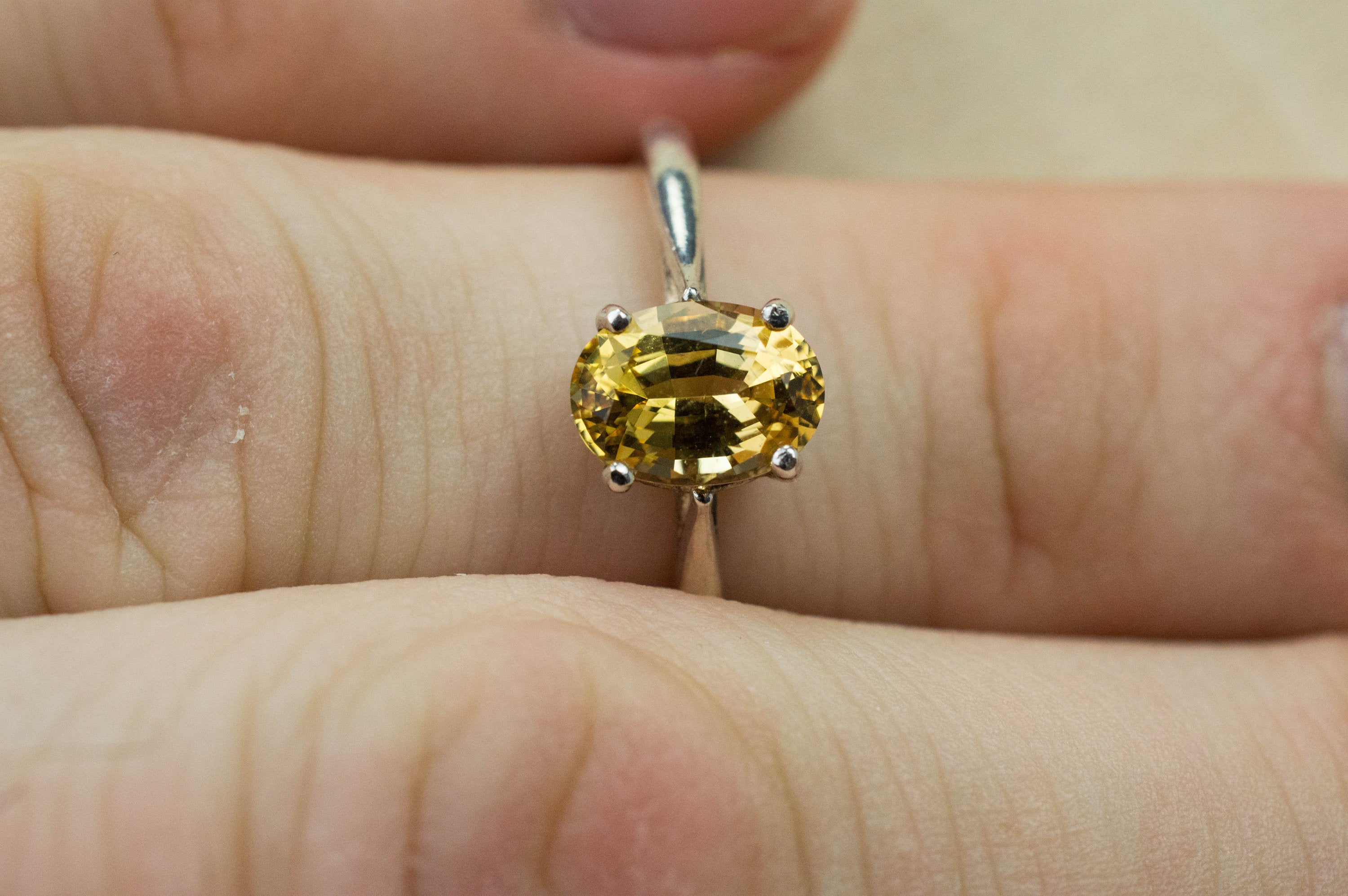 Imperial Topaz Ring, Genuine Untreated Brazilian Topaz; 1.370cts - Mark Oliver Gems