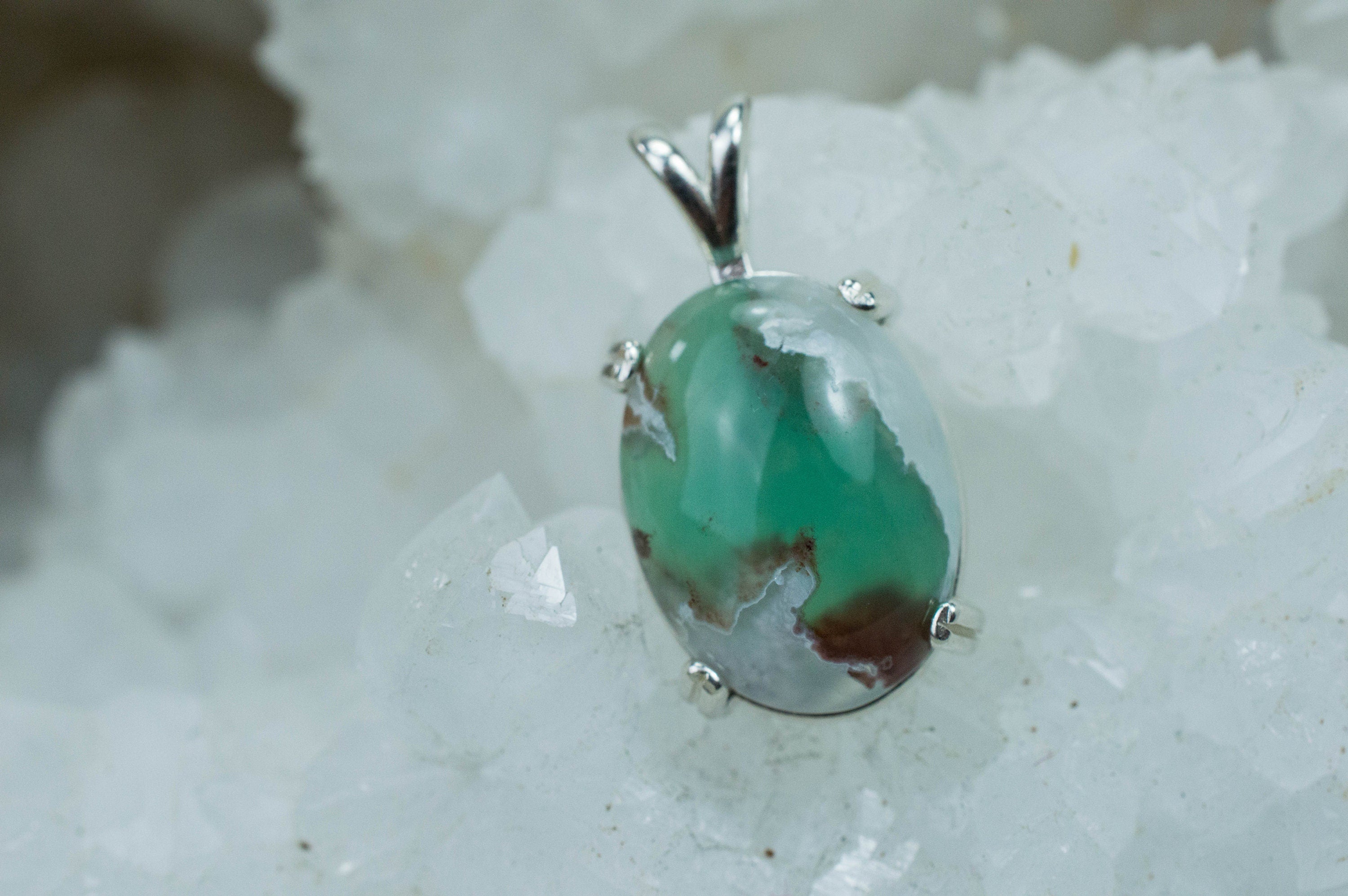 Aquaprase Pendant; Genuine Untreated African Aquaprase™; 12.620cts - Mark Oliver Gems