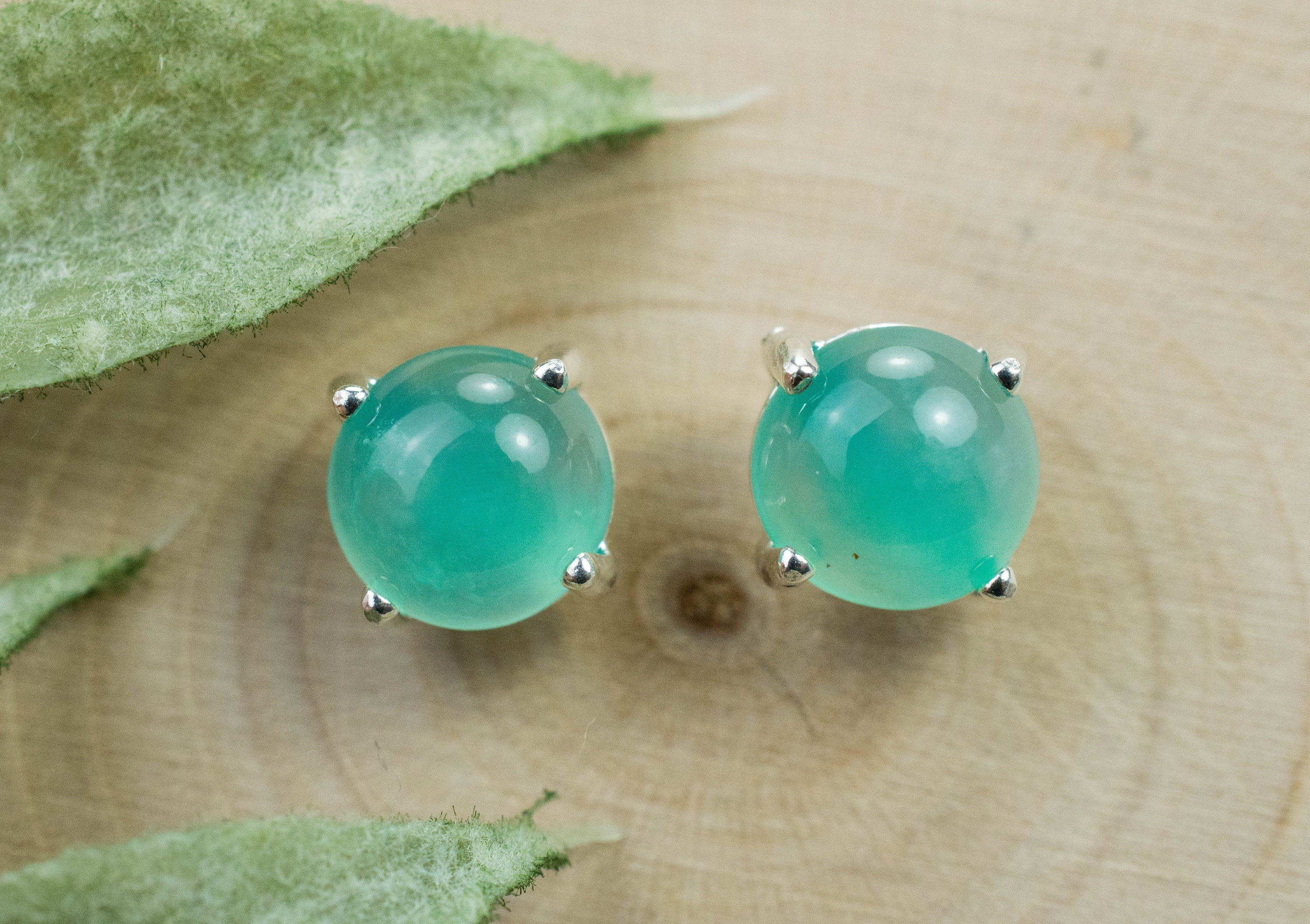Aquaprase Earrings; Genuine Untreated African Aquaprase™; 2.345cts - Mark Oliver Gems