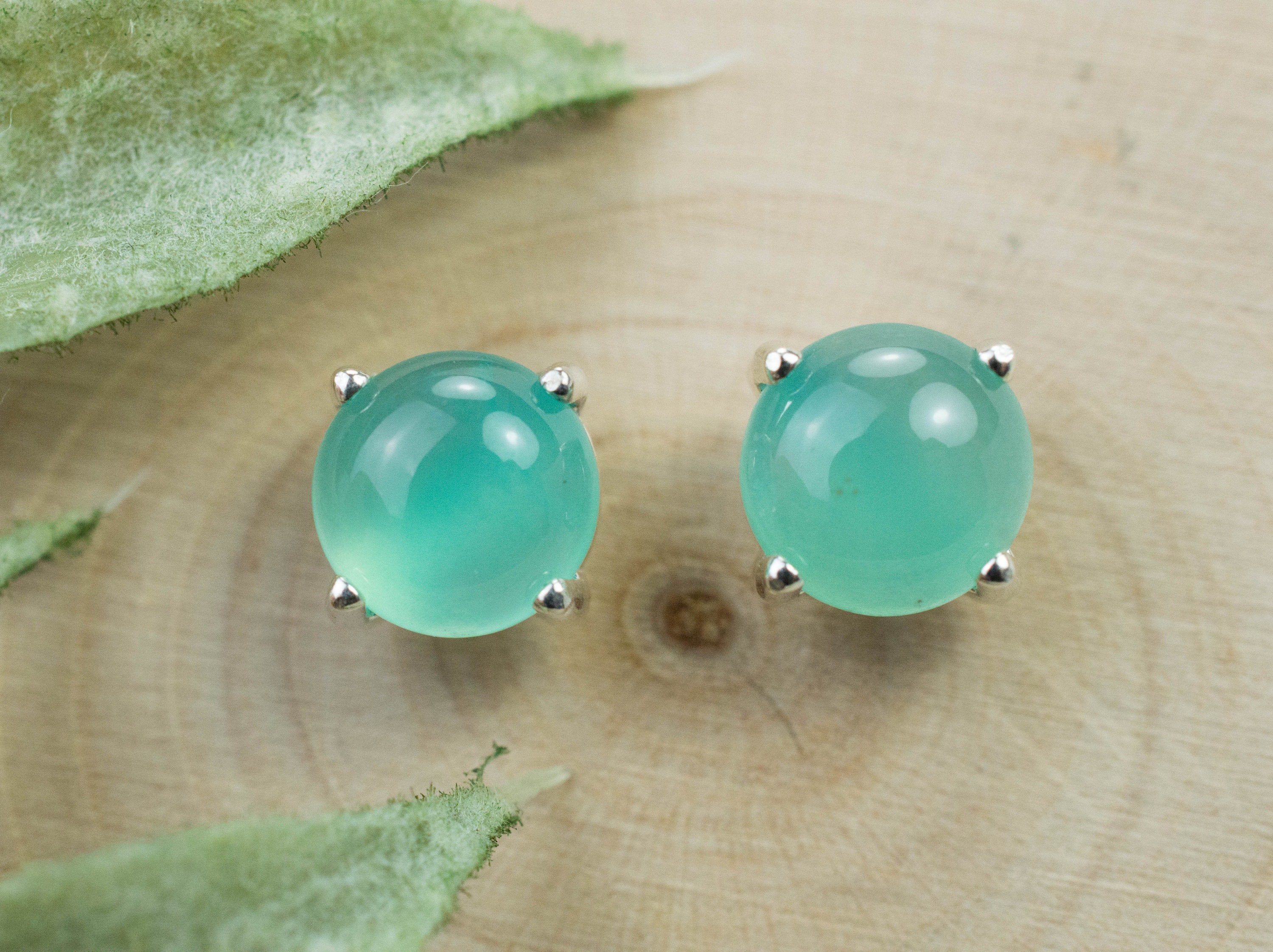 Aquaprase Earrings; Genuine Untreated African Aquaprase™; 2.450cts - Mark Oliver Gems