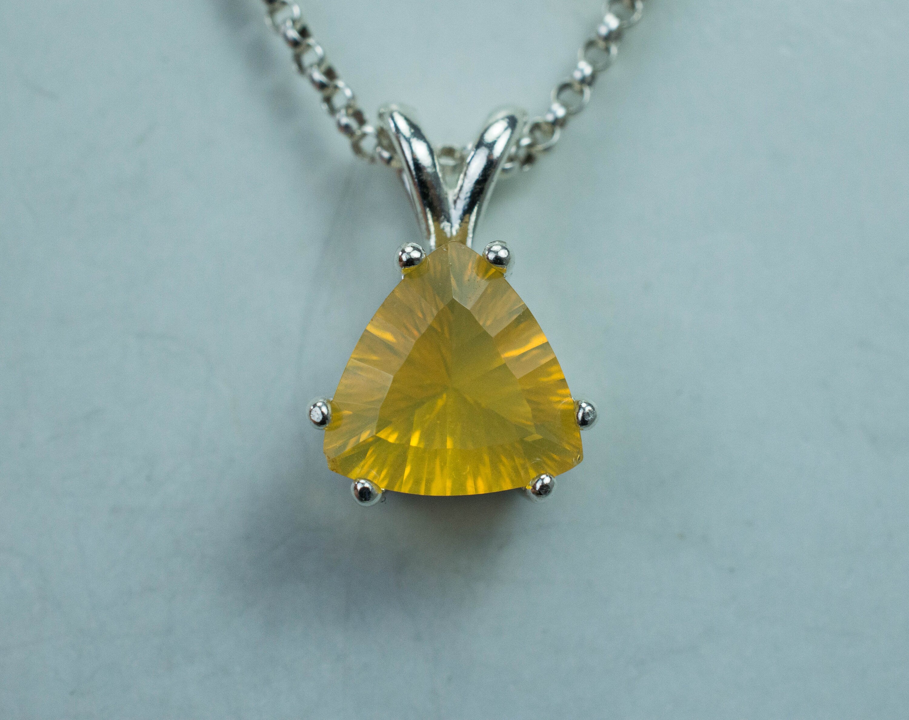 Fire Opal Pendant, Genuine Untreated Mexican Opal; 1.520cts - Mark Oliver Gems