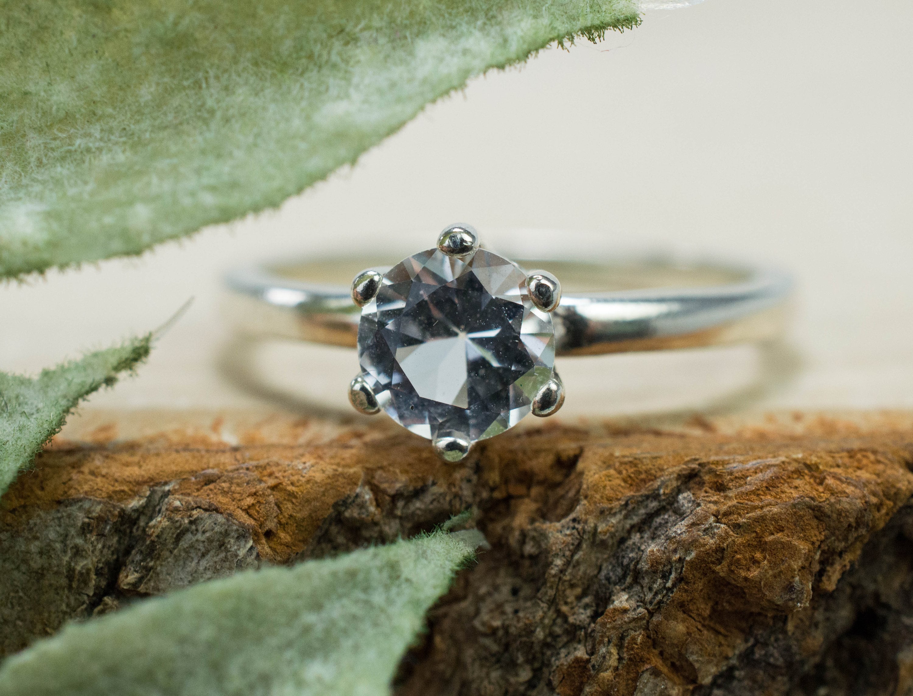Silver Topaz Ring, Genuine Untreated Brazilian Topaz; 0.815cts - Mark Oliver Gems
