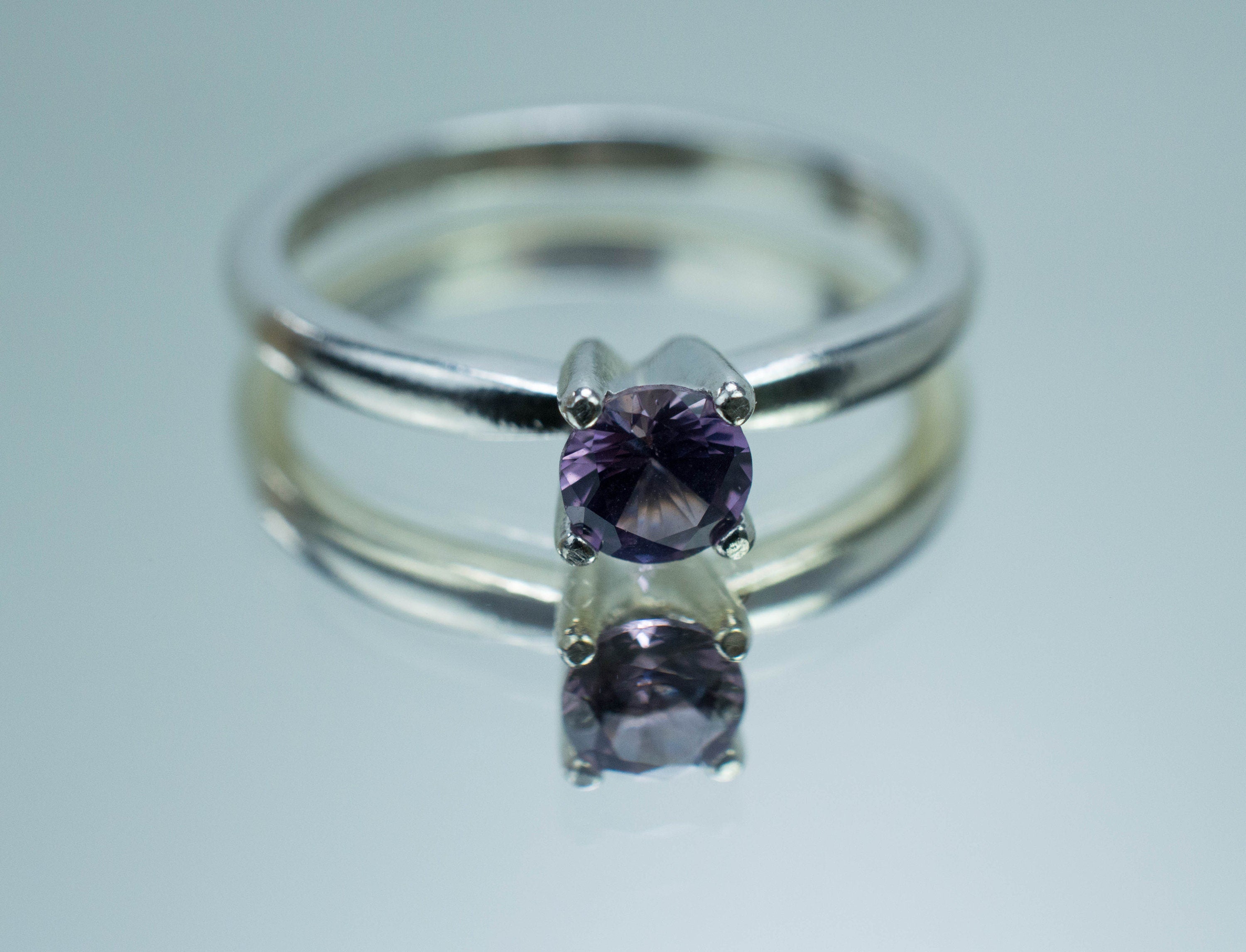 Purple Spinel Ring; Genuine Untreated Sri Lanka Spinel; 0.425cts - Mark Oliver Gems