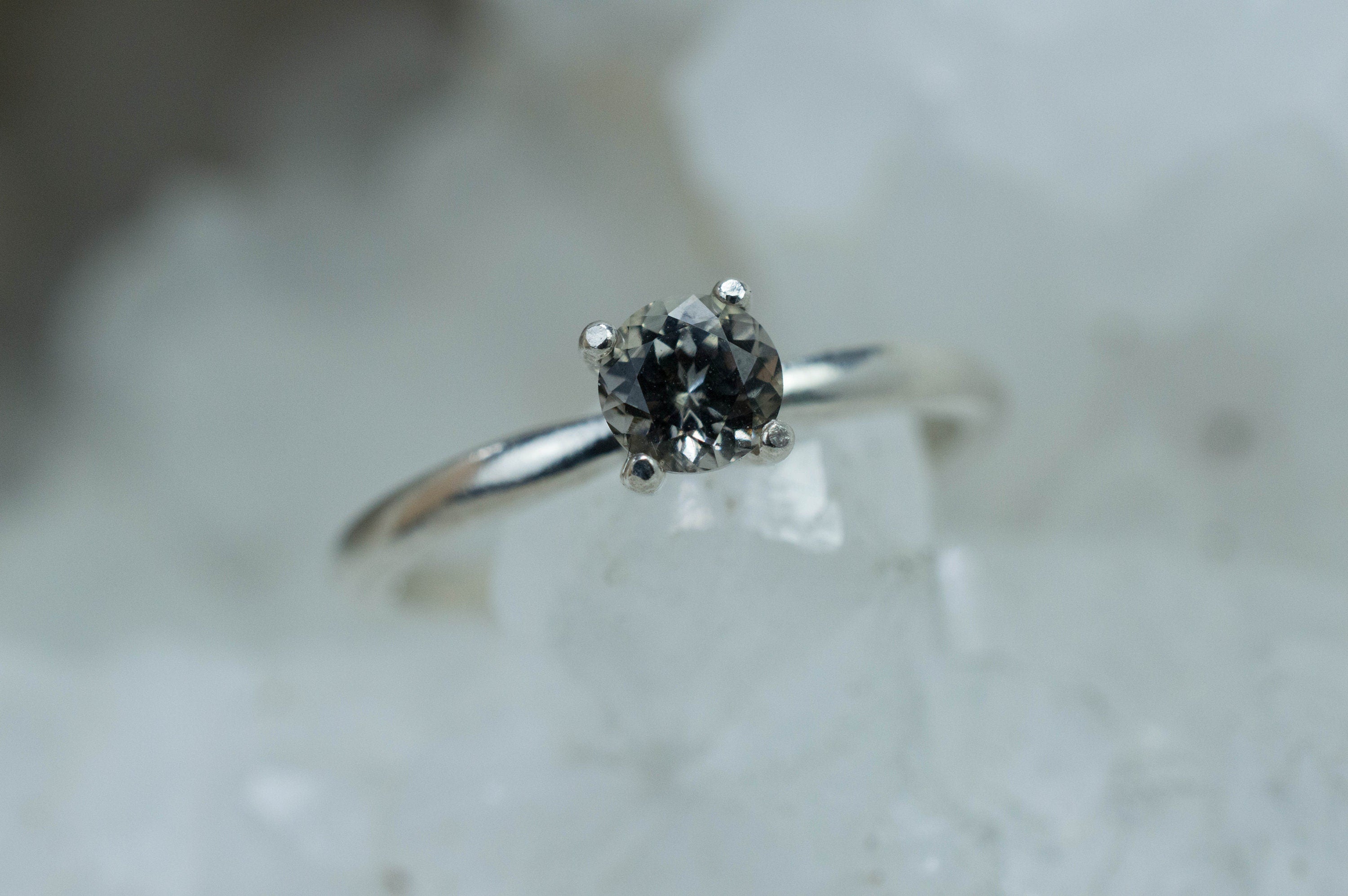 Zoisite Ring, Natural Untreated Pakistan Zoisite; 0.445cts - Mark Oliver Gems