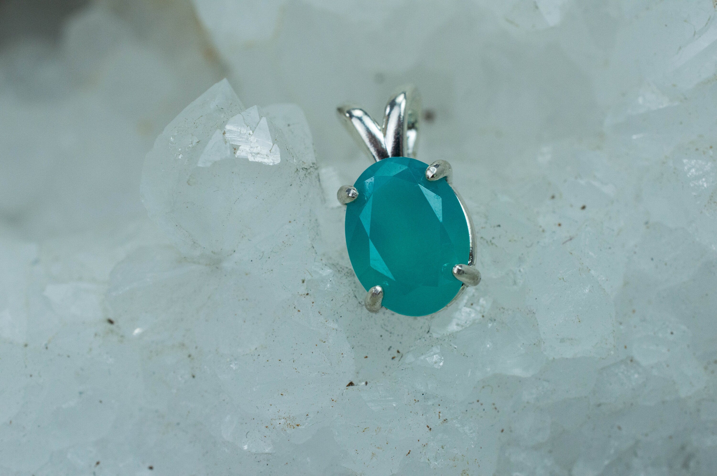 Smithsonite Pendant; Genuine Untreated New Mexico Smithsonite; 3.815cts - Mark Oliver Gems