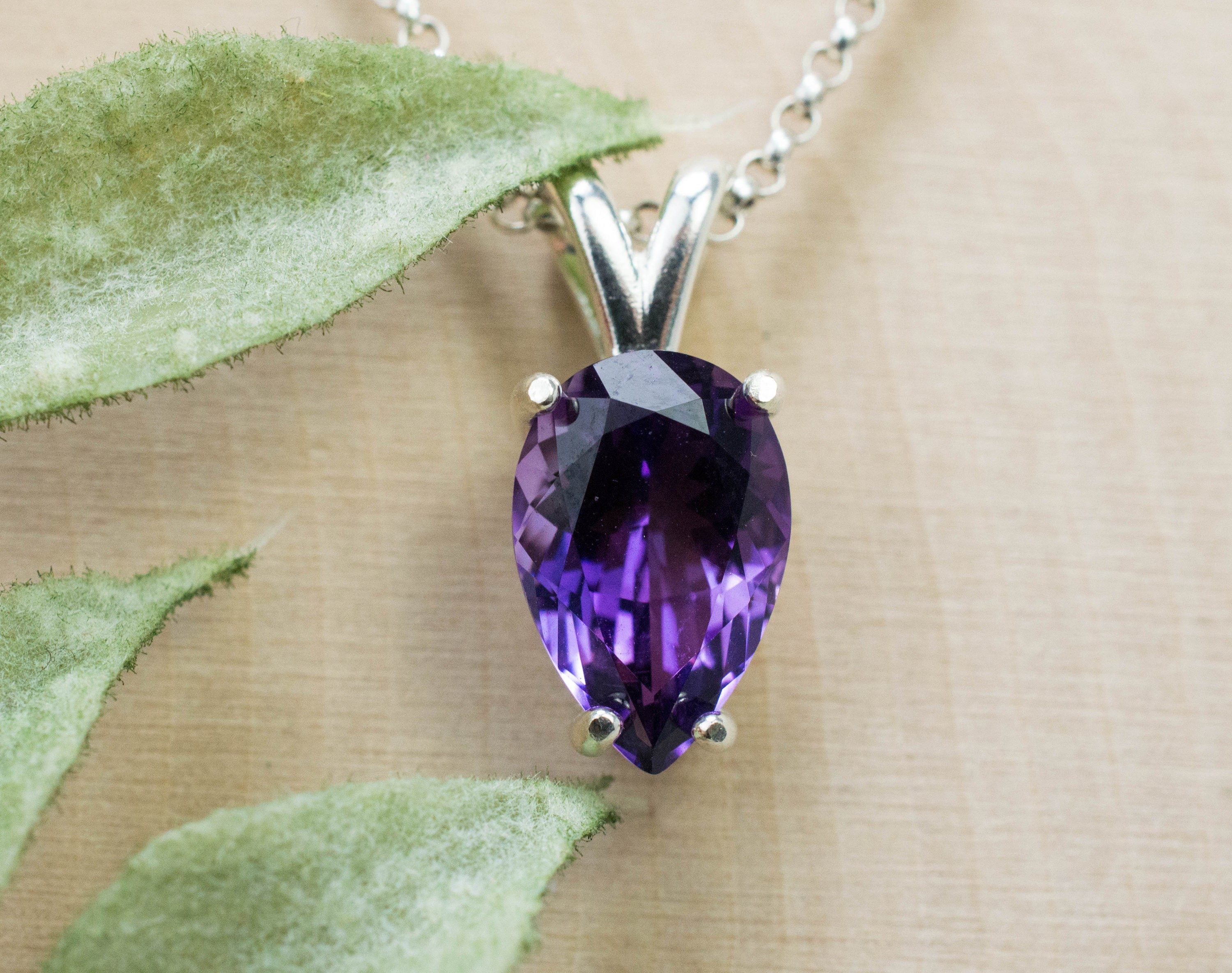 Amethyst Pendant, Natural Untreated Uruguay Amethyst; 2.570cts - Mark Oliver Gems