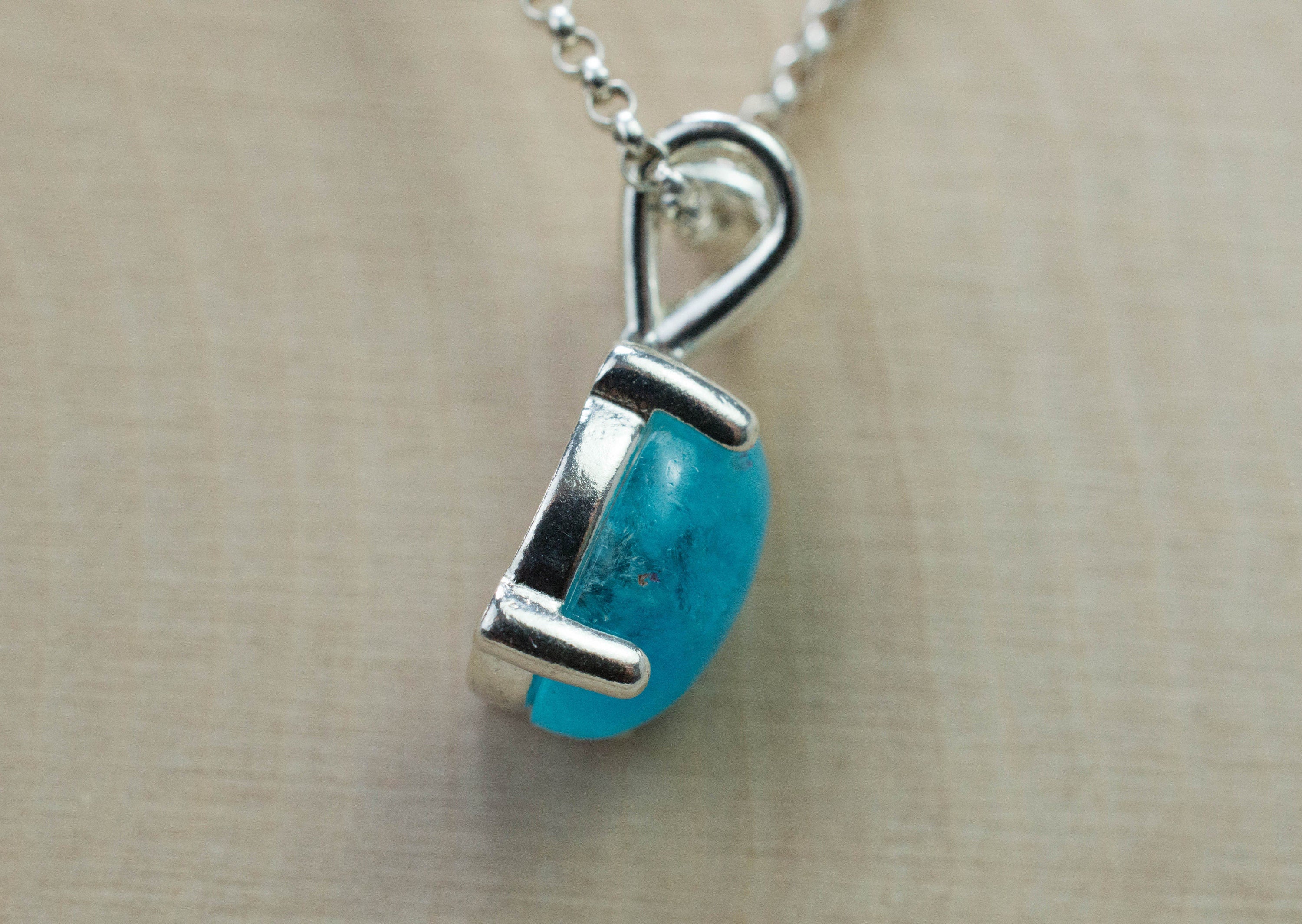 Hemimorphite Pendant; Genuine Untreated Brazil Hemimorphite; 4.180cts - Mark Oliver Gems