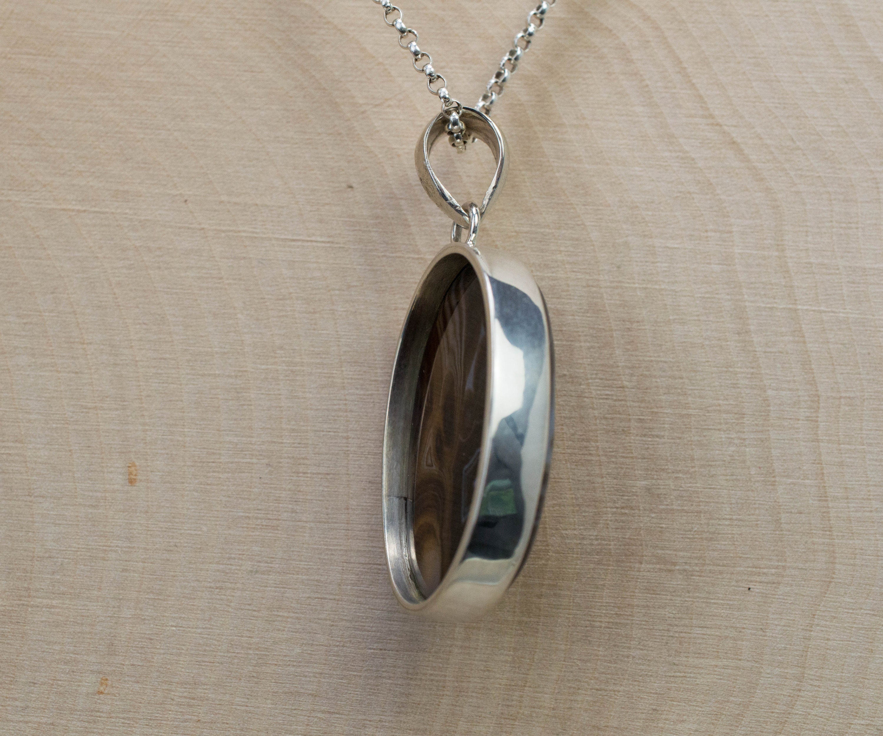 Condor Agate Pendant, Natural Argentina Agate - Mark Oliver Gems